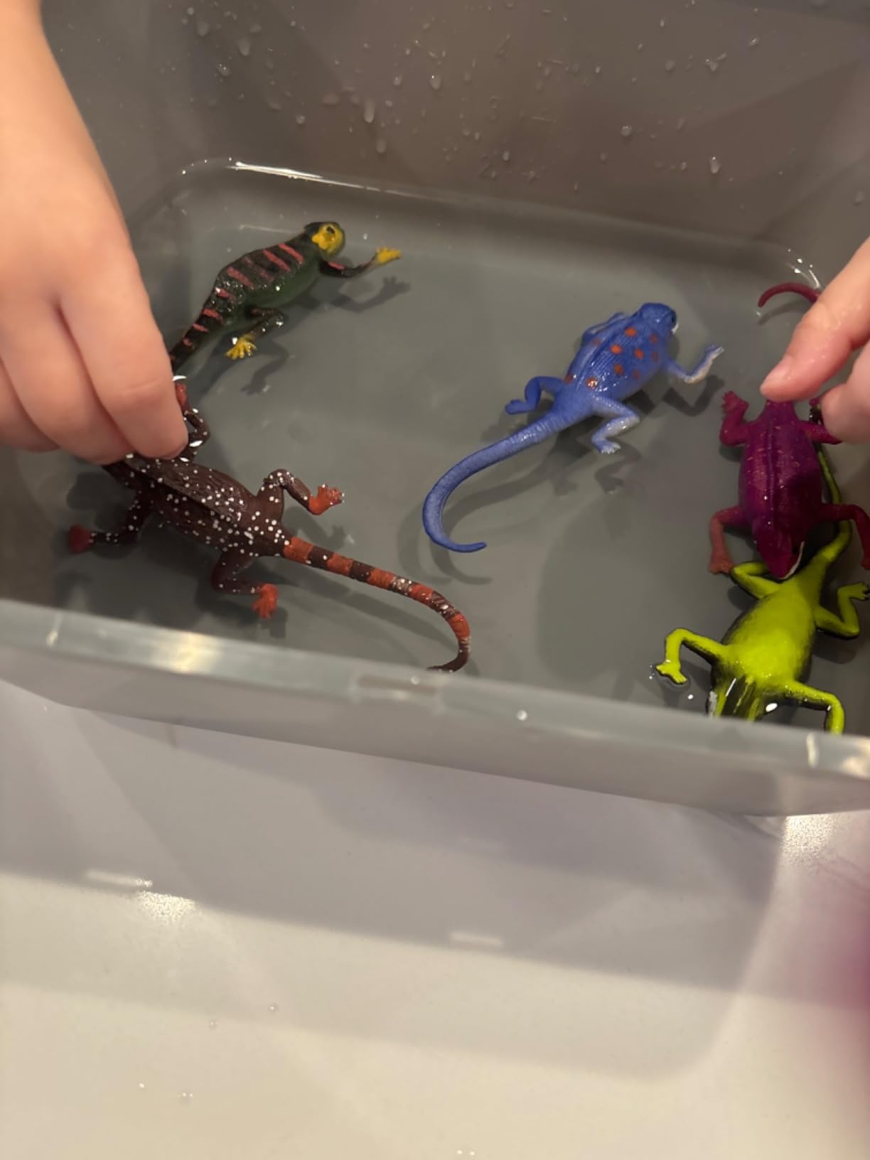 10PCS Lizard Animal Figurines, Color Changing Chameleon Toy customer photo 2
