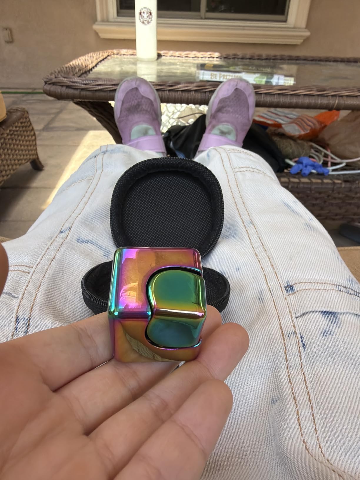 Fidget Spinner Toys Cube Adults Metal Fidgets Cool Stuff Desk Gadgets Office Toy for Teen Boy Small Anxiety Figette Sensory Toy ADHD Tool Fingears Figet Stress Gifts Easter Basket Stuffers Teen Boys customer photo 1