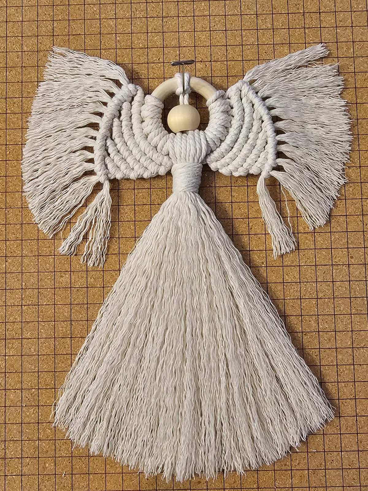 UHAPEER Macrame Kits for Adults Beginners with 656 Feet 3 mm Cotton Cord | DIY Macrame Plant Hanger Kit with Macrame Supplies and Instructions, Macrame Beads, Wooden Rings, Dream Catcher Rings customer photo 1