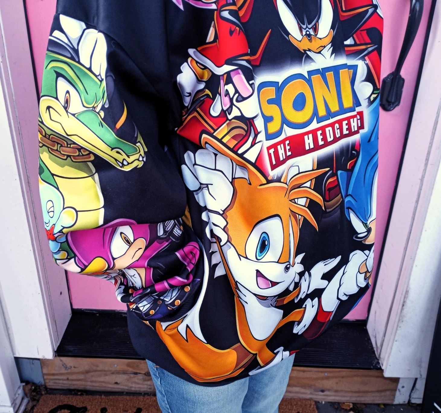 SEGA Sonic the Hedgehog Boys Pullover Hoodie with Side Pockets customer photo 1
