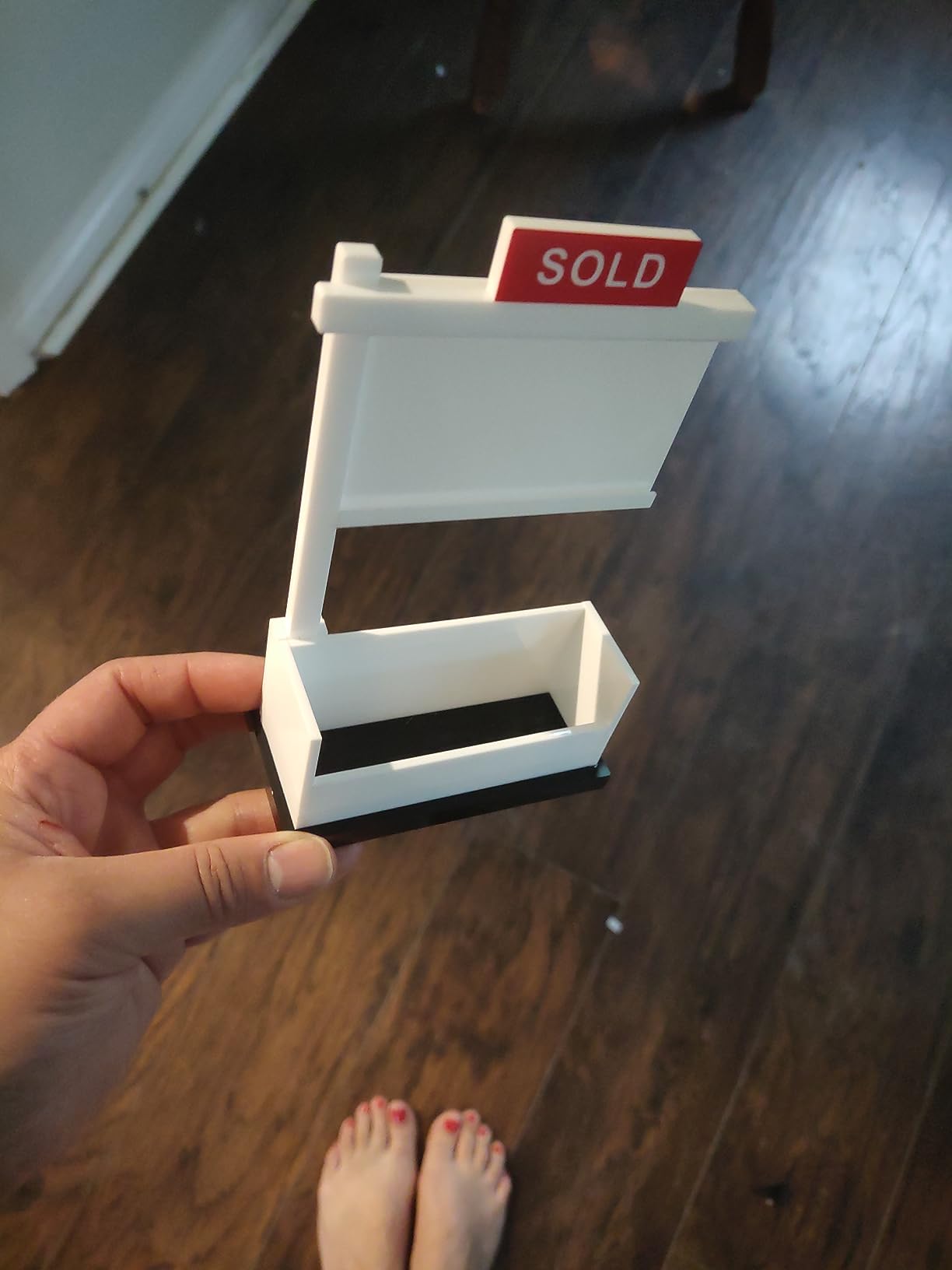 Real Estate Business Card Holder For Realtor Gifts | Real Estate Agent Supplies Gift | Display Realtor Business Cards | Open House Supplies | Holds 3.5x2 inch For House Agents customer photo 1