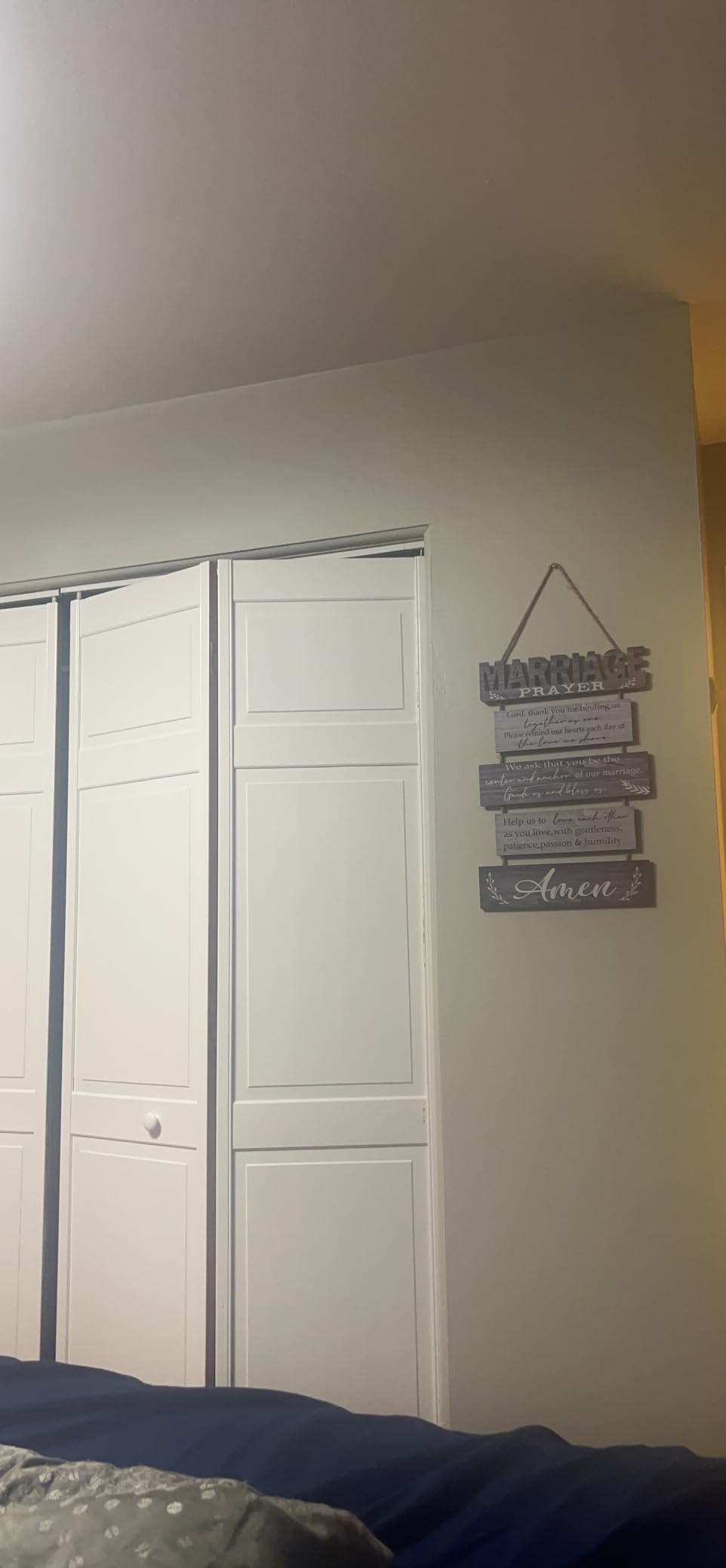 Wooden Farmhouse Marriage Prayer Sign 5pcs Panels Strung Together customer photo 1