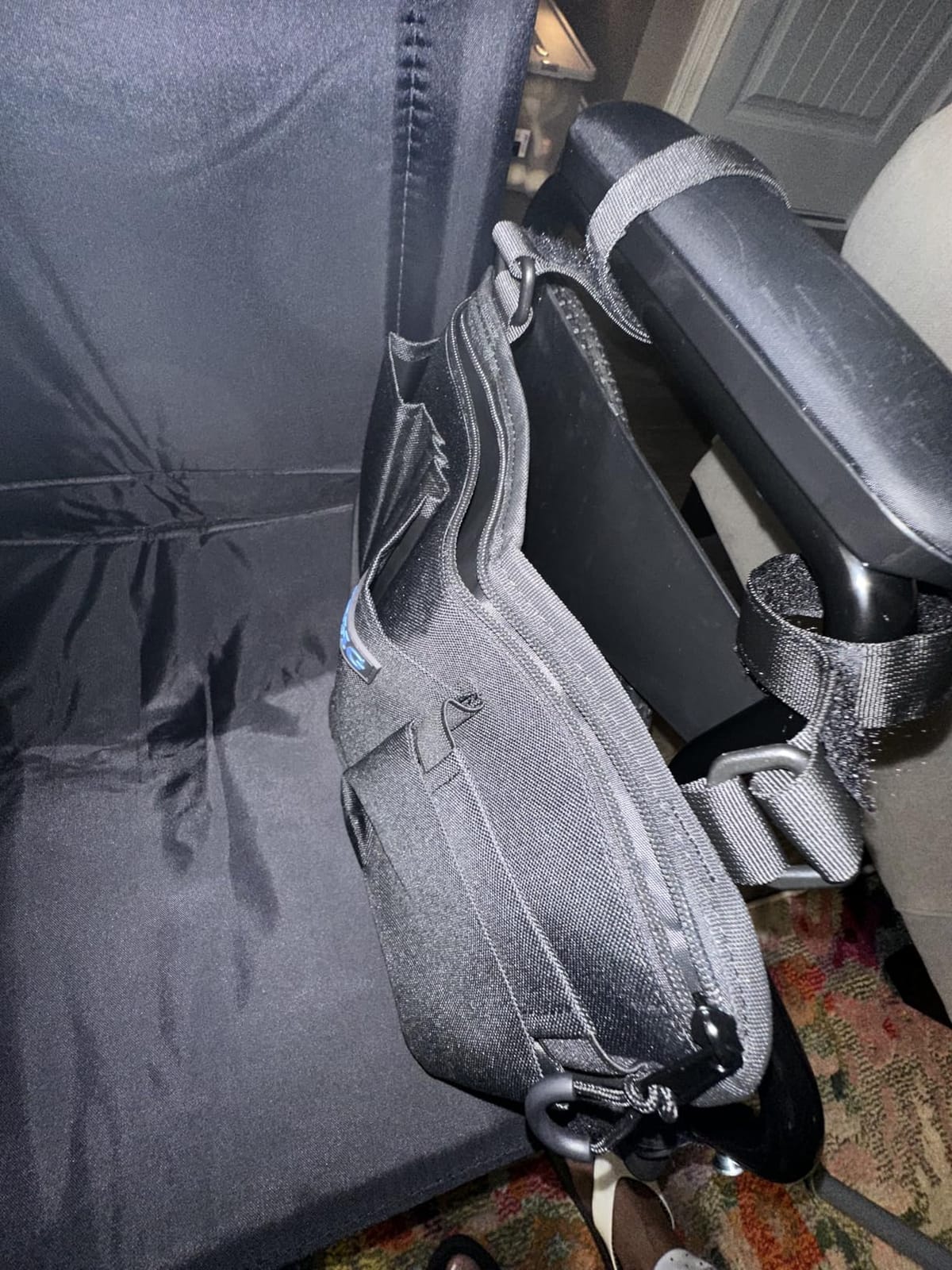 Wheelchair Side Bag, Wheel Chair Armrest Pouch Accessories with Cup Holder | Storage Bag for Walker, Rollator, Scooter, Electric Wheelchairs, Ideal Gift for Mother's Day & Father's Day customer photo 1