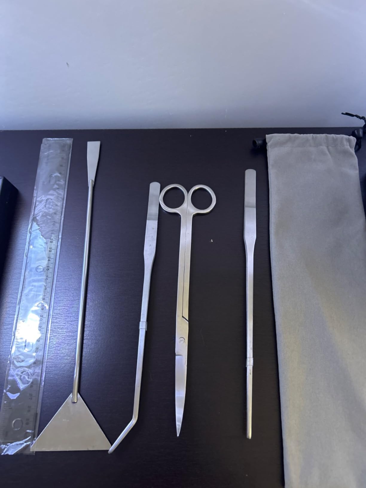 Aquarium Aquascape Tools Kit, 4 Pcs Stainless Steel Aquascaping Set customer photo 2