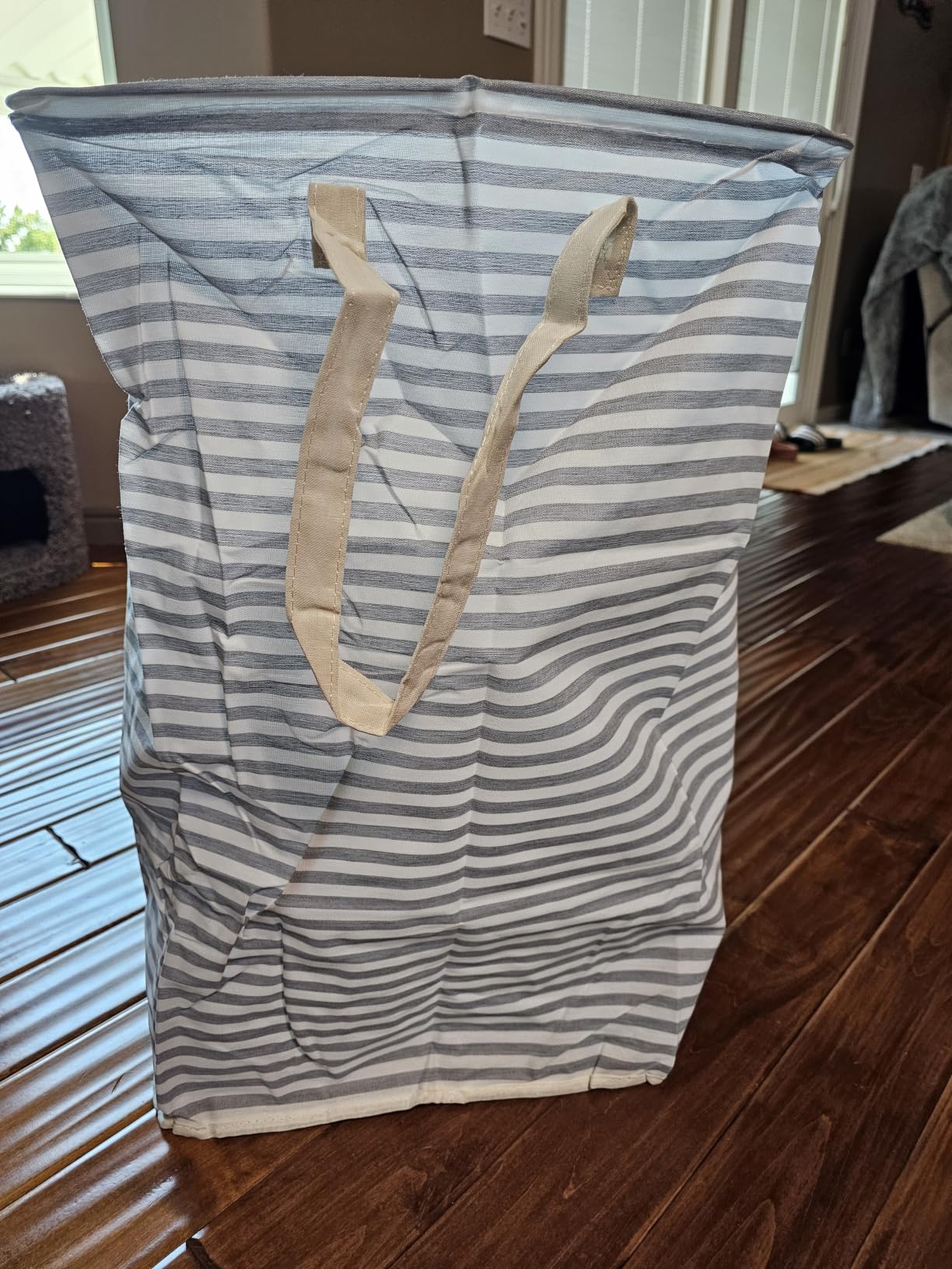 Lifewit 80L Large Laundry Baskets, 2 Pack, Reinforced Handles, Grey - Collapsible Laundry Hamper, Dirty Clothes Hamper, Waterproof Freestanding Design for Dorm customer photo 1