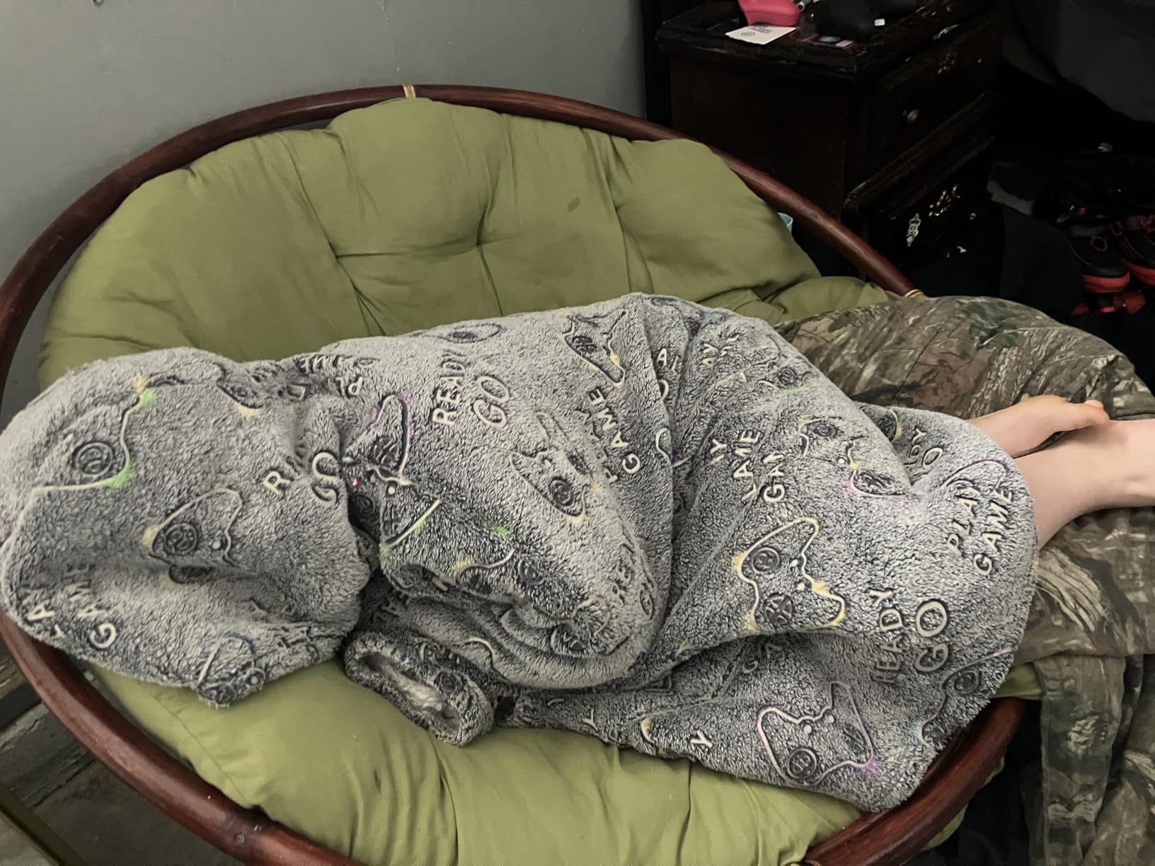 Wearable Blanket Hoodie for Adult, Oversized Sherpa Fleece Blanket Hoodie for Women Men, Galaxy customer photo 2