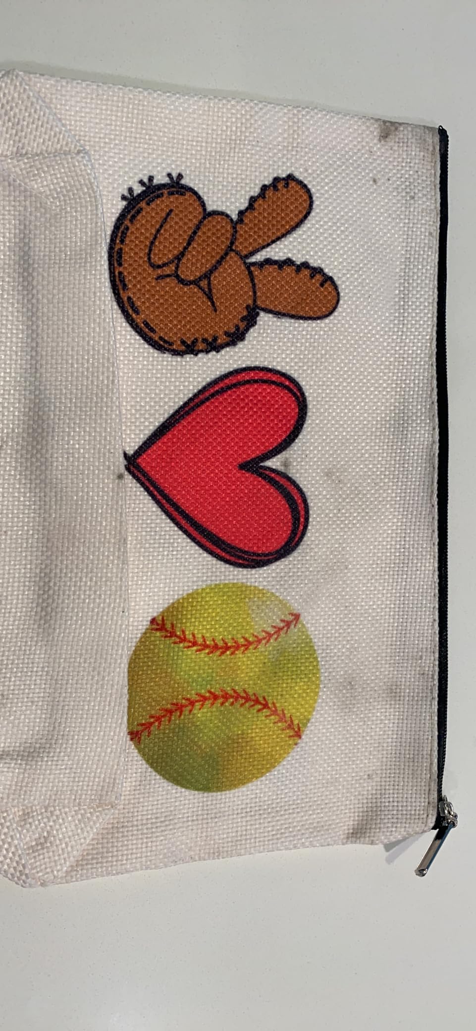 KDXPBZ Volleyball Inspirational Gifts for Women Players - BFF Bestie Makeup Bag - Peace Love customer photo 2