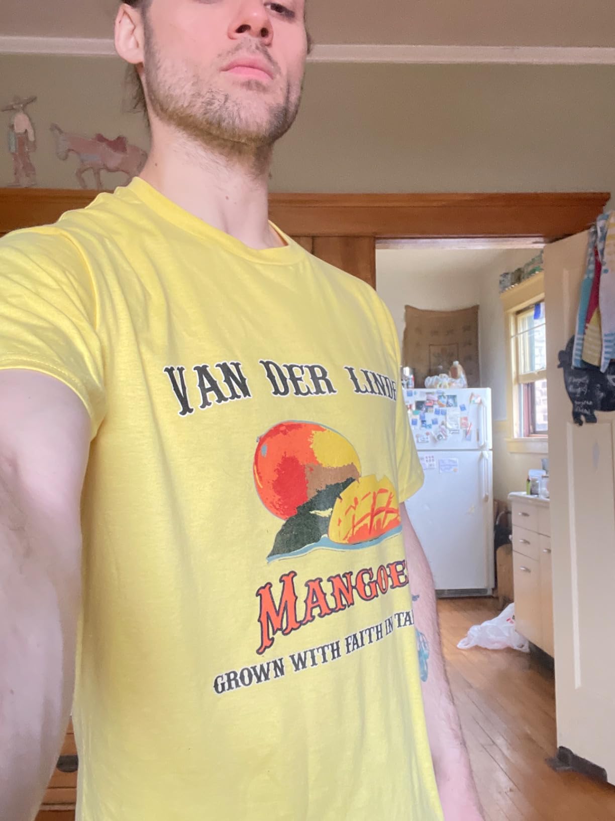 Van Der Linde Mangoes Grow with Faith - Funny Gamer RDR2 T-Shirt customer photo 1