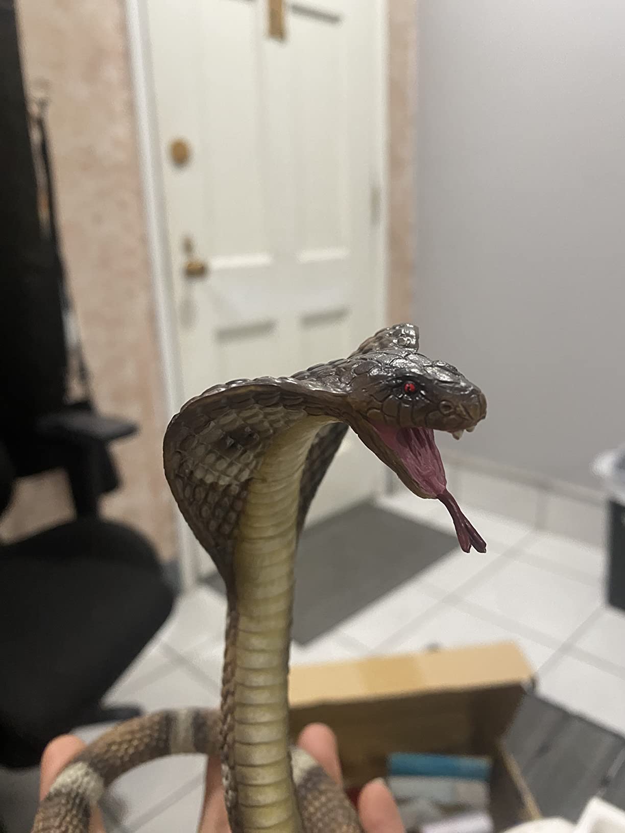 Gemini&Genius King Cobra Figurine Toy, Swamp Animal Fake Snake Toys customer photo 2