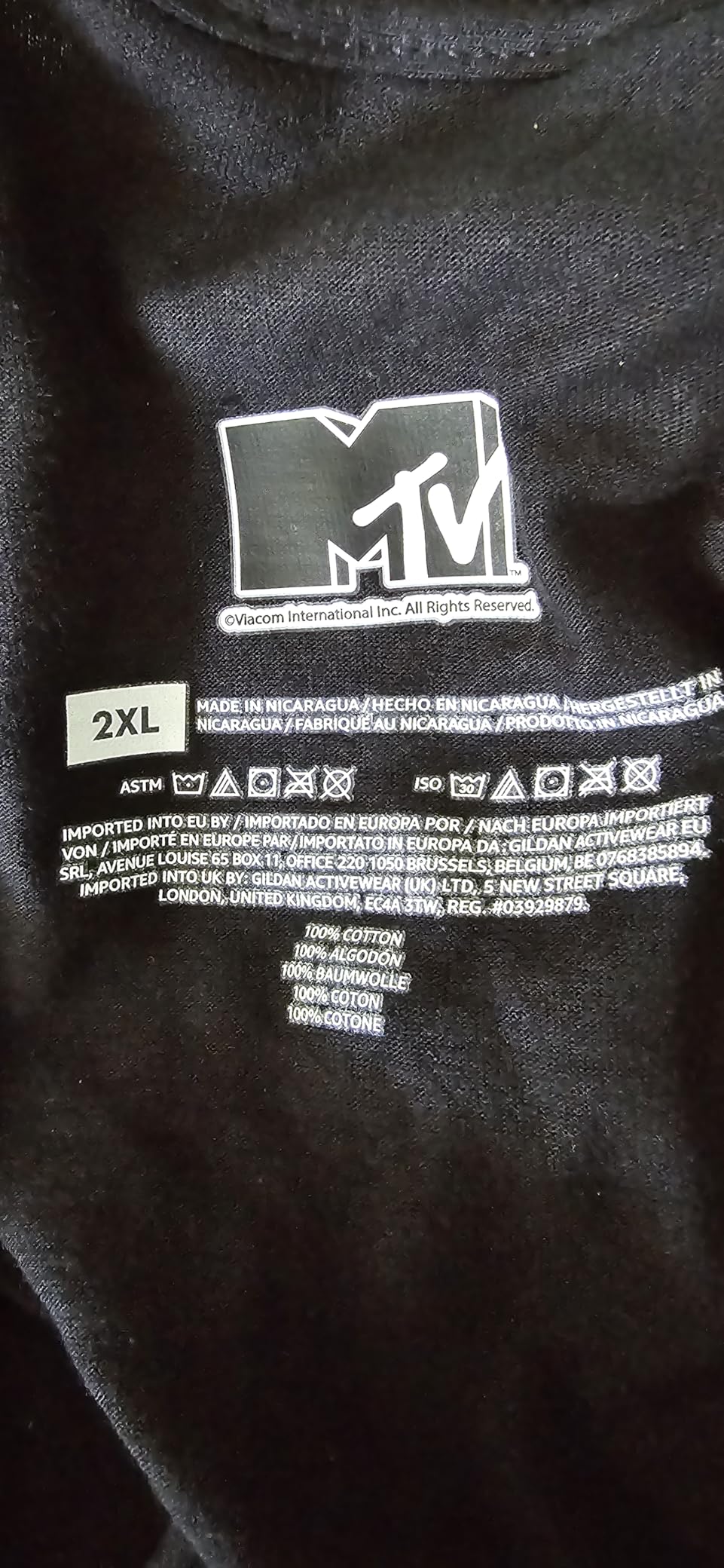 MTV Rock n Roll Music Hard Heavy Metal Skull Guitar Vintage T-Shirt customer photo 1
