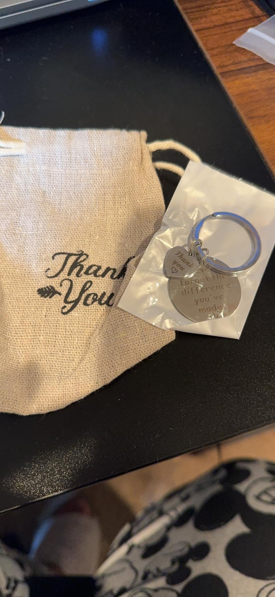 Yinkin 36 Pcs Employee Appreciation Gift Bulk Thank You Keychain customer photo 2