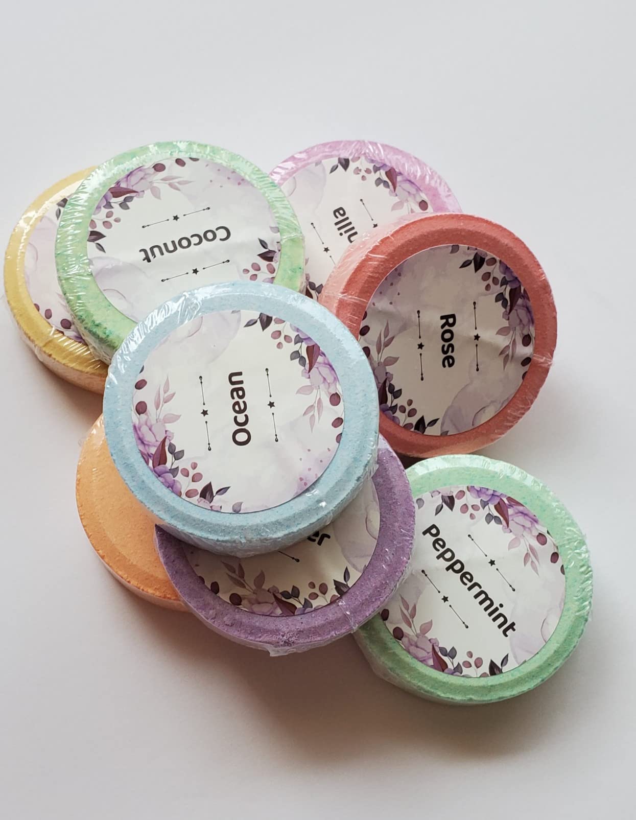 CalmNFiz Shower Steamers Aromatherapy Self Care Gifts 8 Pack Set, Green, 8 Fragrances, Self-Care Relaxation customer photo 1