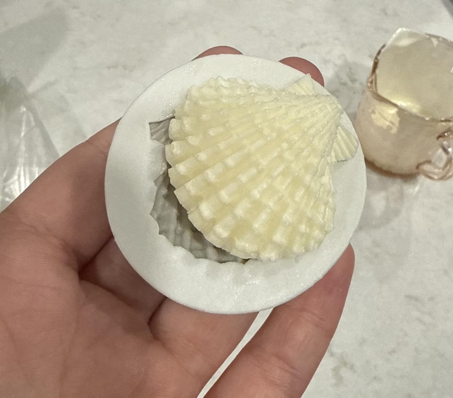 4 PCS Marine Theme Cake Fondant Silicone Mold Seashell Conch Starfish Baking Molds, For Theme Cake Cookie Chocolate Candy Decoration Fondant Polymer Clay customer photo 1