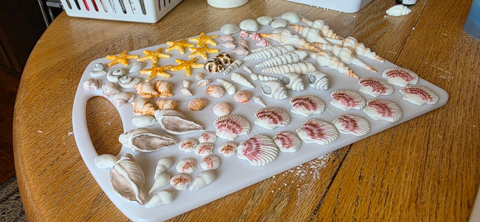 4 PCS Marine Theme Cake Fondant Silicone Mold Seashell Conch Starfish Baking Molds, For Theme Cake Cookie Chocolate Candy Decoration Fondant Polymer Clay customer photo 2