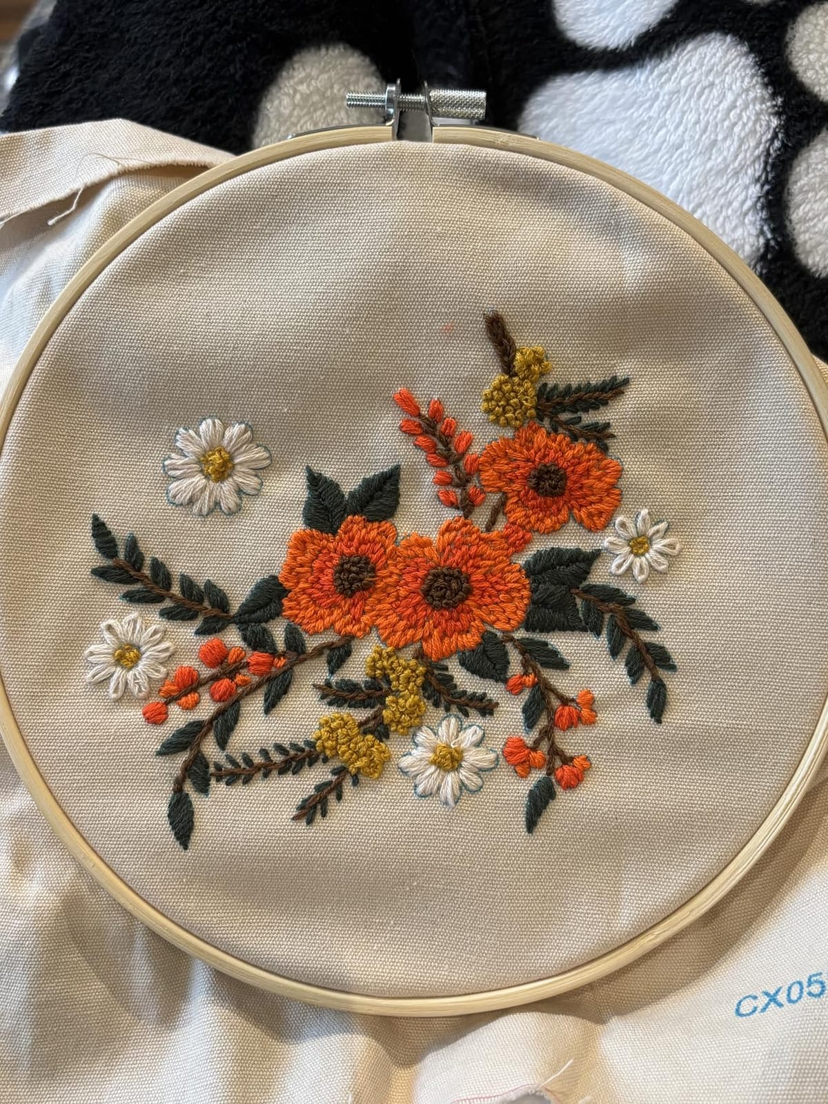 Santune 3 Sets Embroidery Kit,Cross Stitch Kits for Beginners,Needlepoint Kits for Adults with Easy Floral Pattern Hand Crafts,Hoop,Needle,Mothers Day Gifts customer photo 2