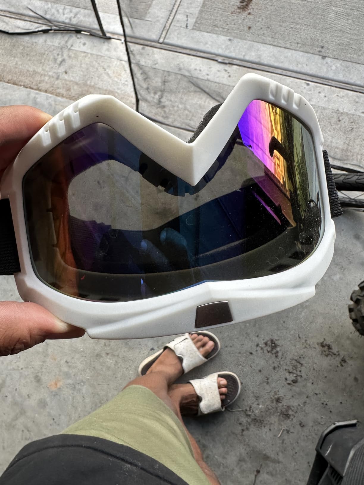 Dirt Bike Goggles 2 Pack - Motorcycle, ATV, Riding, Ski, Windproof Racing Glasses customer photo 2