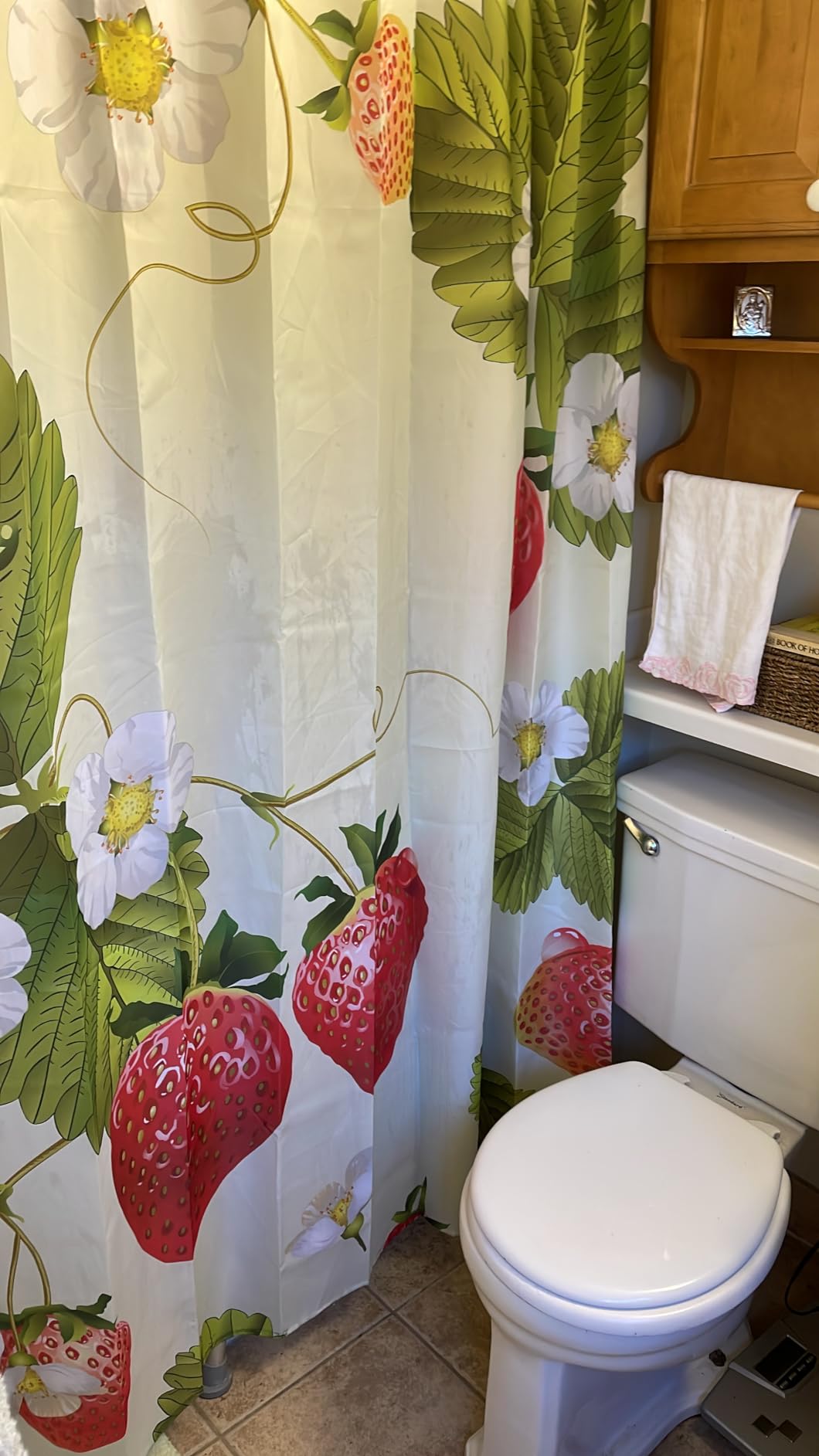 Feelyou Cute Koala Shower Curtain Cartoon Koala Fabric Shower Curtains for Kids Boys Girls Blossom Floral Curtains Kawaii Animal Decor Bathroom Waterproof Accessories with 12 Hooks, 72x72 Inches customer photo 1