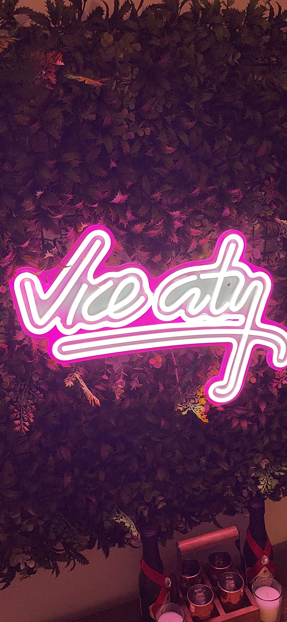 Vice City Neon Sign Pink Retro Bar Entrance Light for Game Room Wall Decor customer photo 2