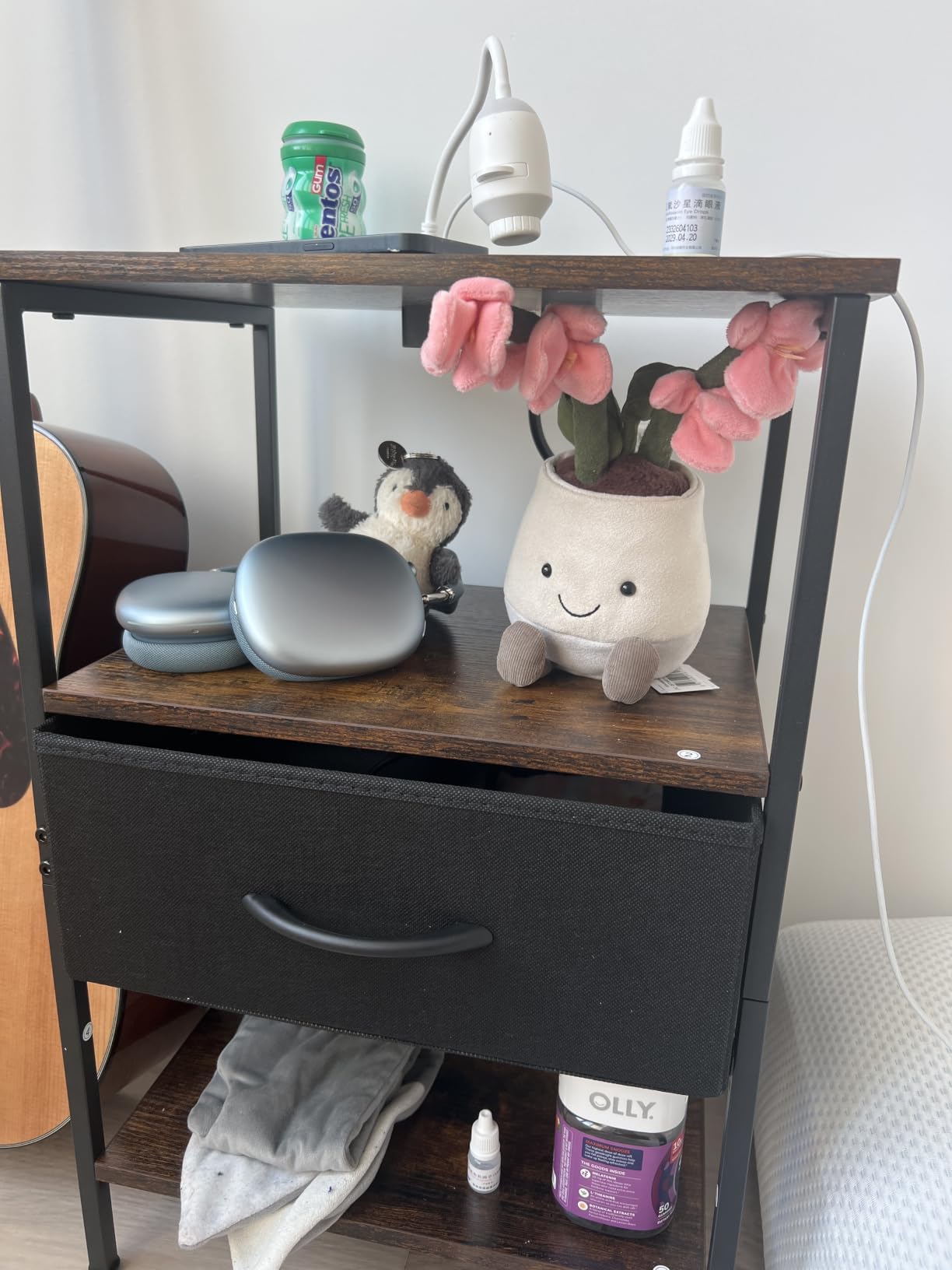 SUPERJARE Nightstand with Charging Station, USB-C Port, Bedside Table customer photo 2