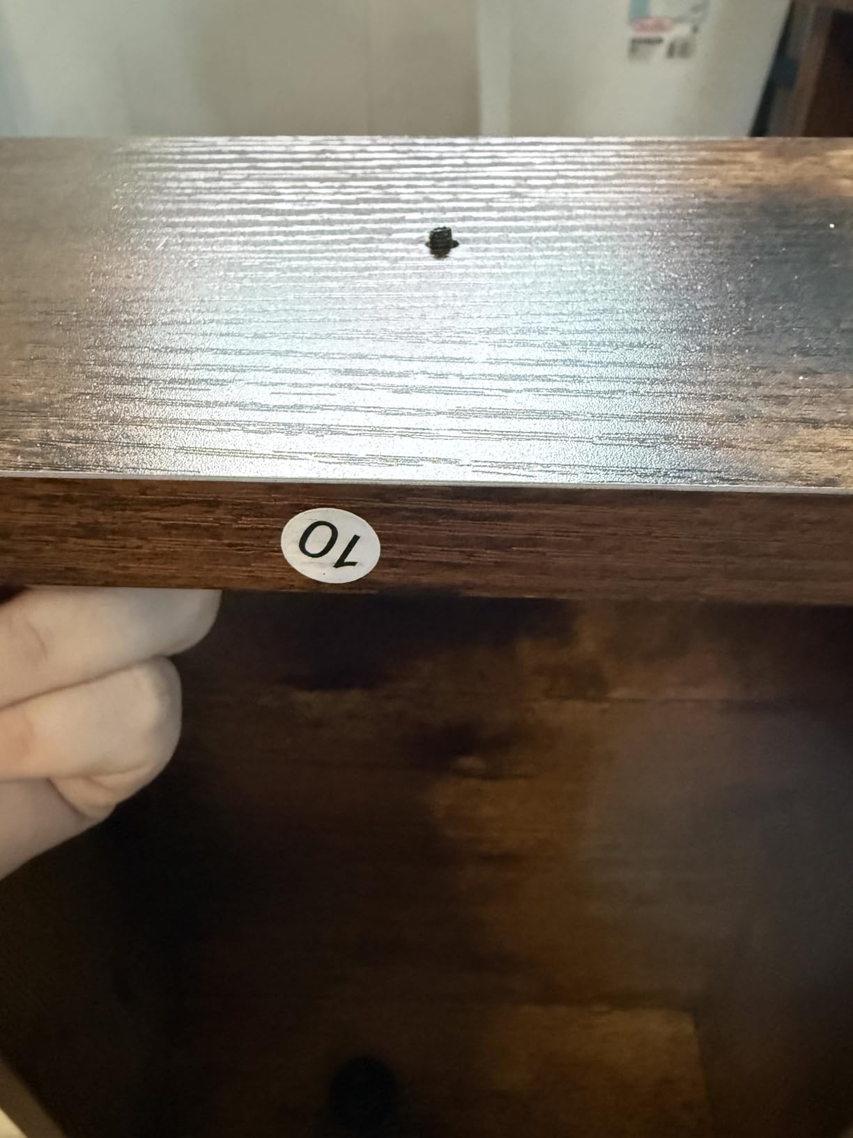 Tribesigns Two Person Desk, 79 Inch Double Desk with 2 Drawers, Large Computer Desk Long Desks with Storage Shelves, Writing Table Study Desk for Home Office, Rustic Brown (NY001) customer photo 1