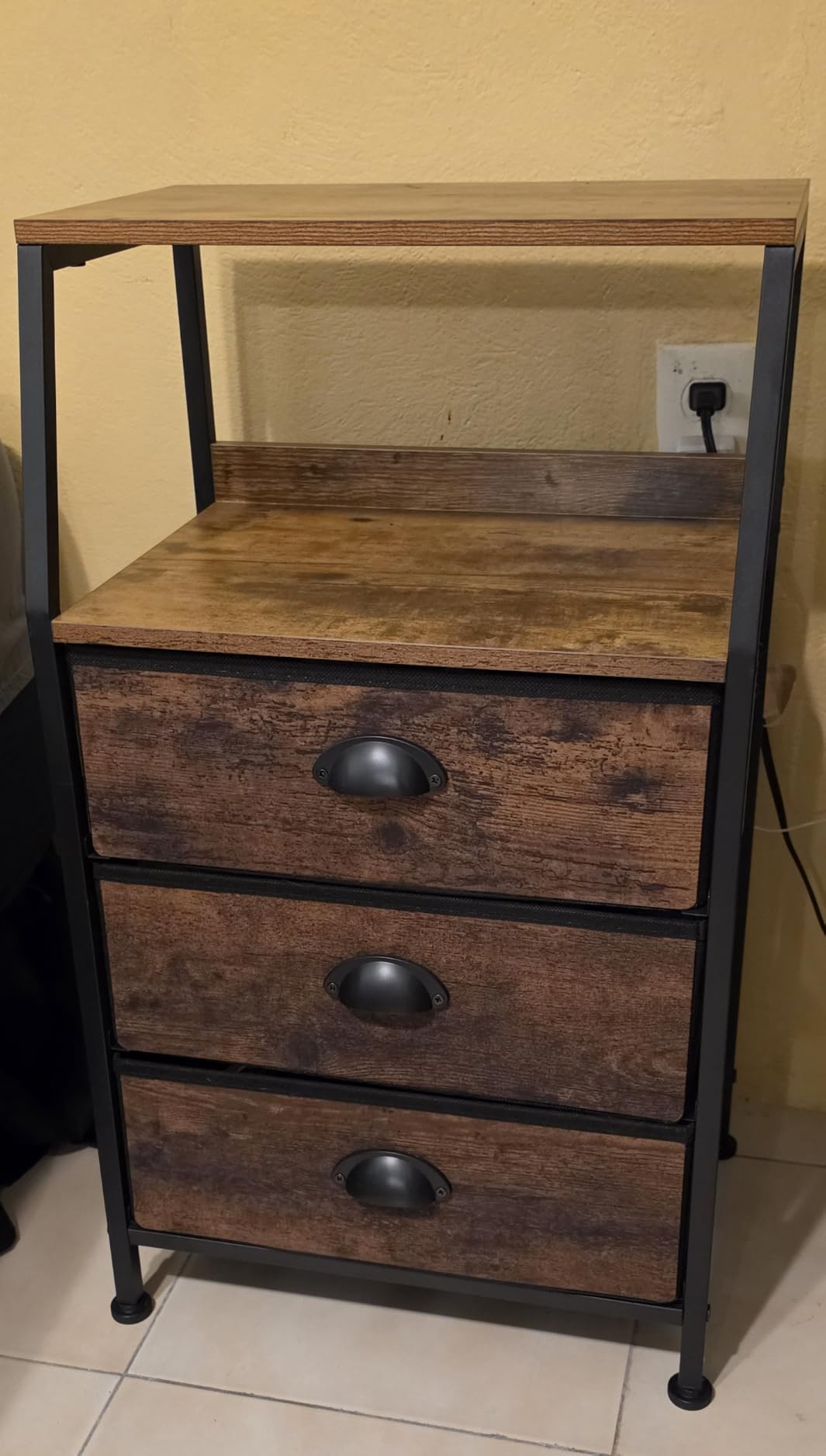 Furnulem Dresser for Bedroom, 5 Drawers Tall Nightstand, Chest of Drawers customer photo 2