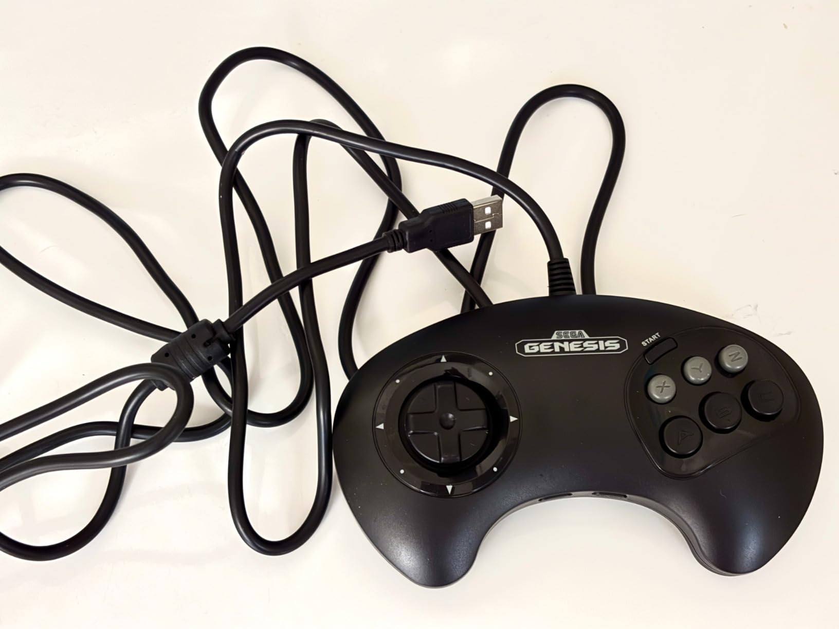 Retro-Bit SEGA Genesis BIG6 8-Button Wired USB Controller (Black) | Officially Licensed | Compatible with Sega Genesis Mini, Switch, PC, Mac, Steam, RetroPie, Raspberry Pi customer photo 1