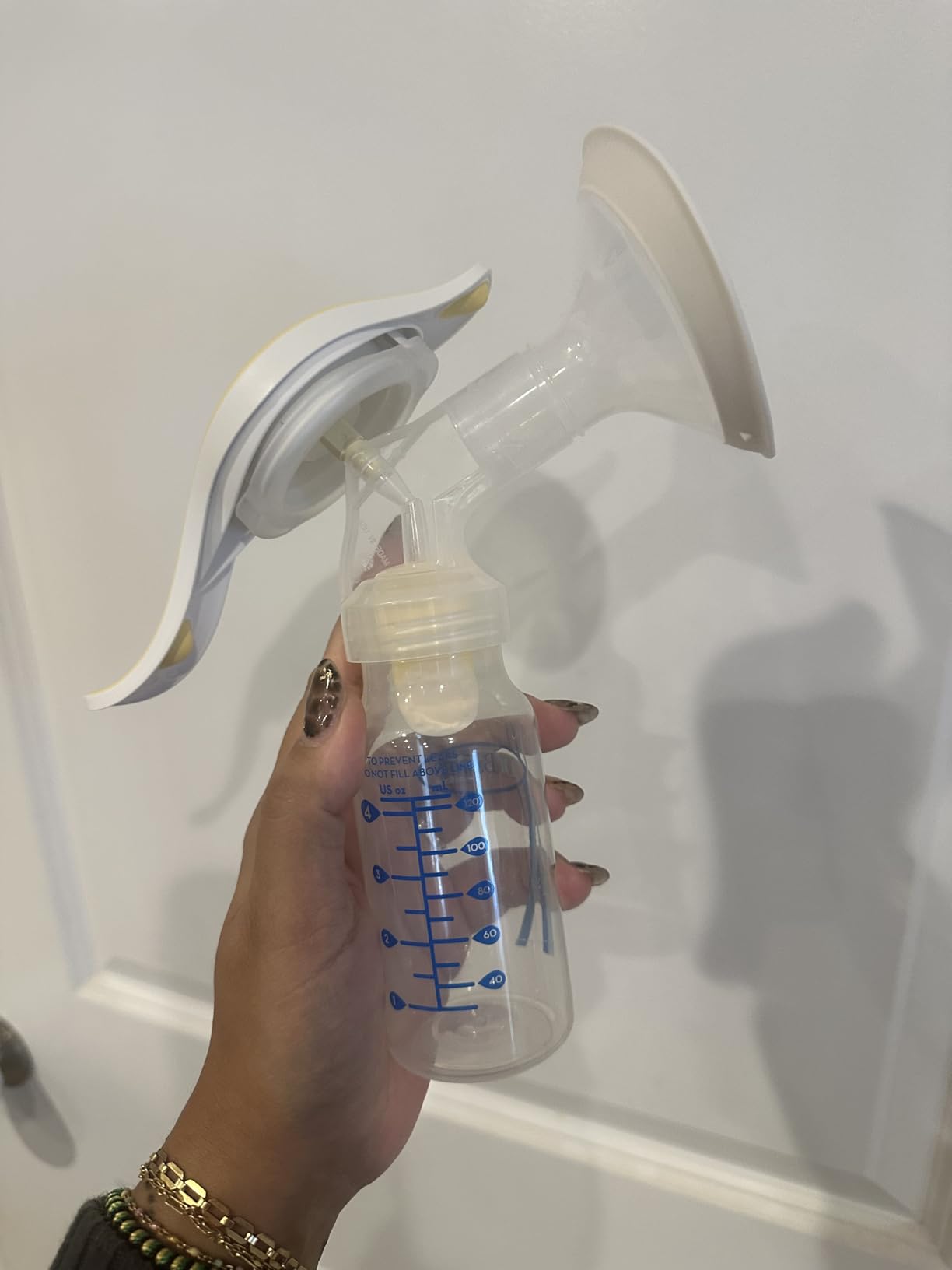 Medela Harmony Manual Breast Pump & Silicone Milk Collector Set, On-the-Go customer photo 2
