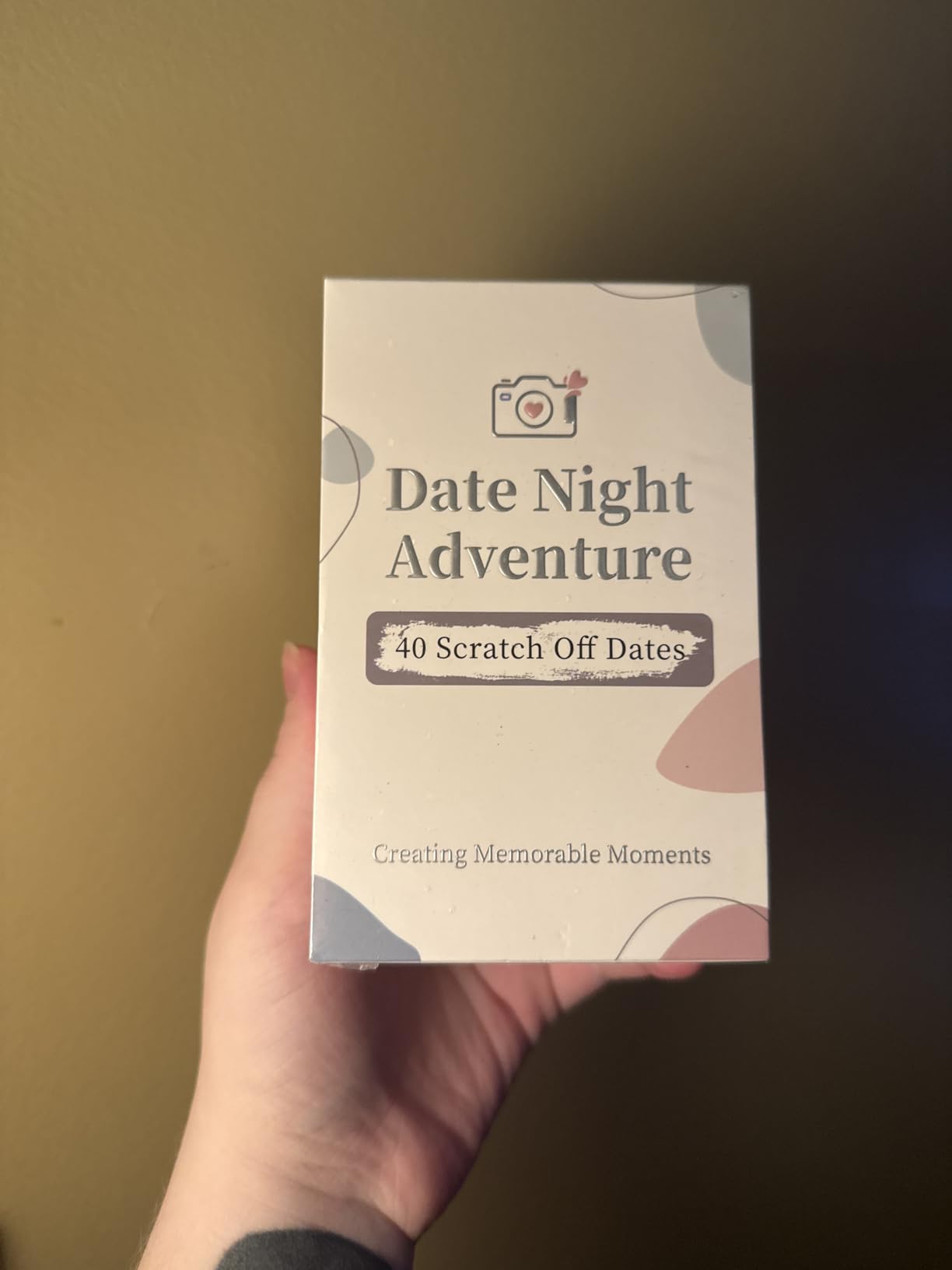 40 Fun Date Night Scratch Off Card Game Ideas, Romantic Wedding Anniversary Couple Gifts for Him, Her, Bridal Shower, Engagement customer photo 1