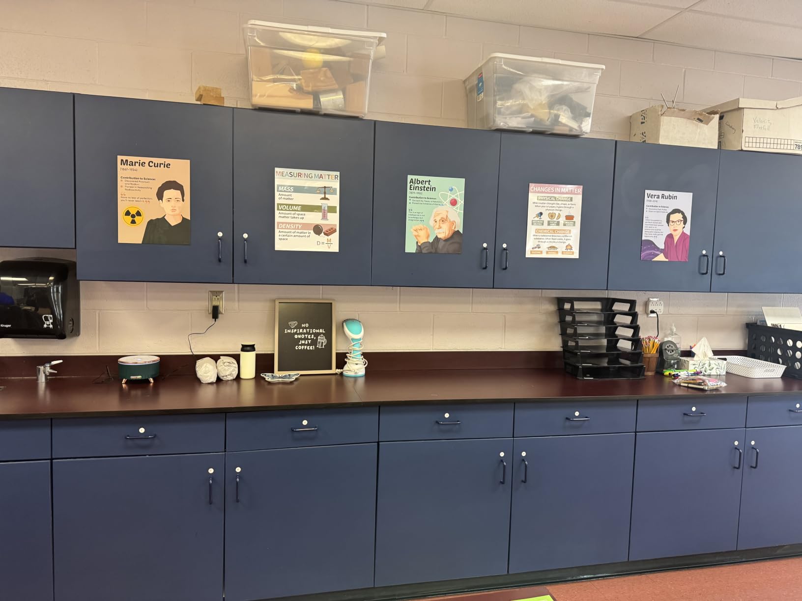 Decorably 12 Famous Scientist Science Posters for Classroom Decor, 11x14in customer photo 2