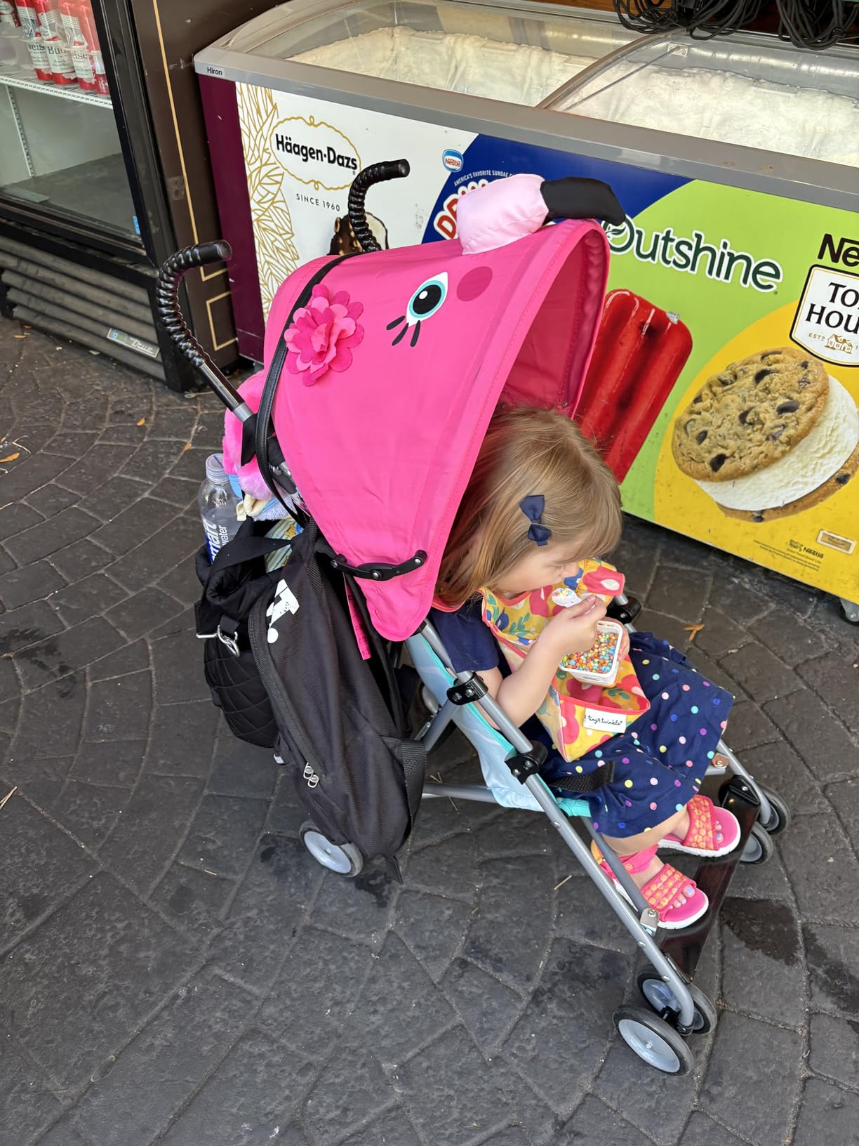 Cosco Character Umbrella Stroller, Easy to Store Anywhere with its Compact Umbrella fold, Stewie Stegosaurus customer photo 1