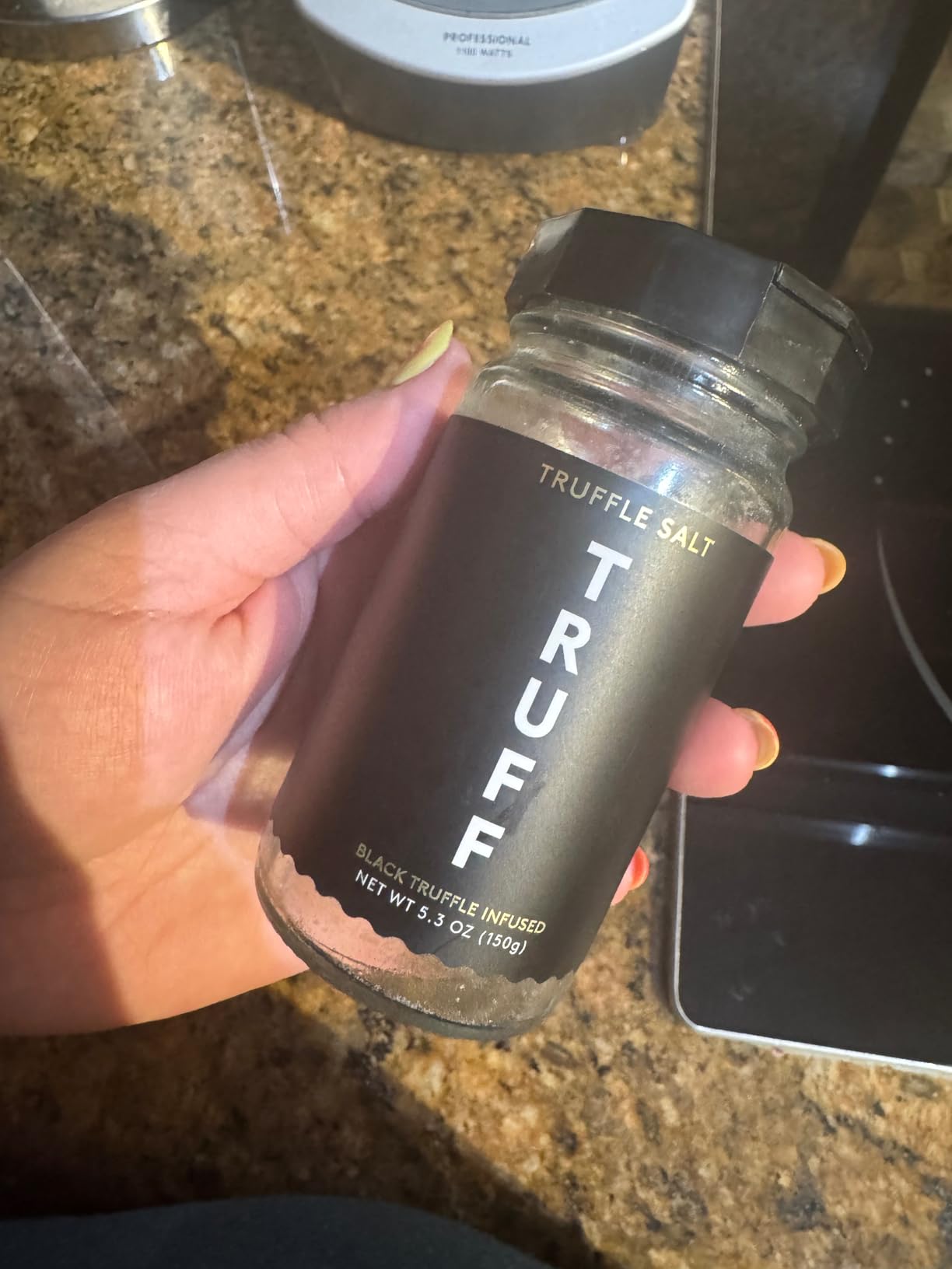 TRUFF Black Truffle Salt, 5.3 oz | Fine and Coarse Sea Salt customer photo 2