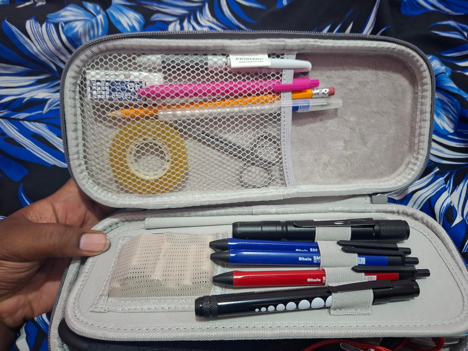PROHAPI Hard Stethoscope Case, Large Stethoscope Carrying Case with ID Slot, Compatible with 3M Littmann/ADC/Omron/MDF Stethoscope Includes Mesh Pocket for Nurse Accessories (Fire Red) customer photo 1