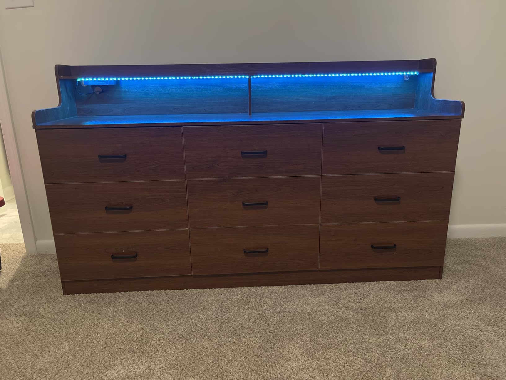 Bigbiglife Dresser for Bedroom, 6 Drawer Double Dresser, Modern Chest of Drawers with Deep Drawers, TV Stand Large Storage Organizer for Living Room, Closet (Light Oak) customer photo 1