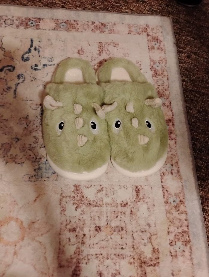 YILANLAN Women's Cute Animal Slippers - Funny Cartoon Winter Plush Thick Soled Slippers customer photo 1