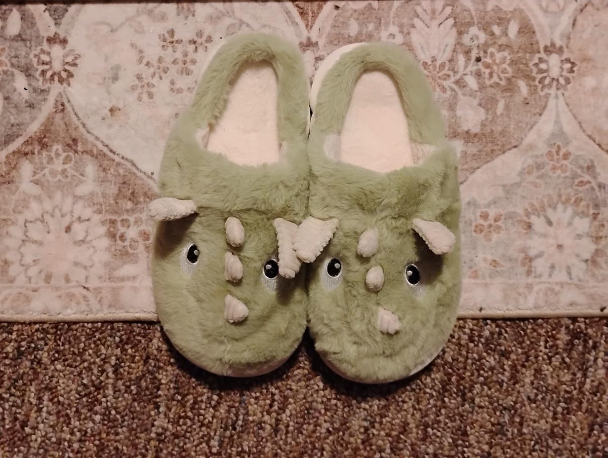 YILANLAN Women's Cute Animal Slippers - Funny Cartoon Winter Plush Thick Soled Slippers customer photo 2