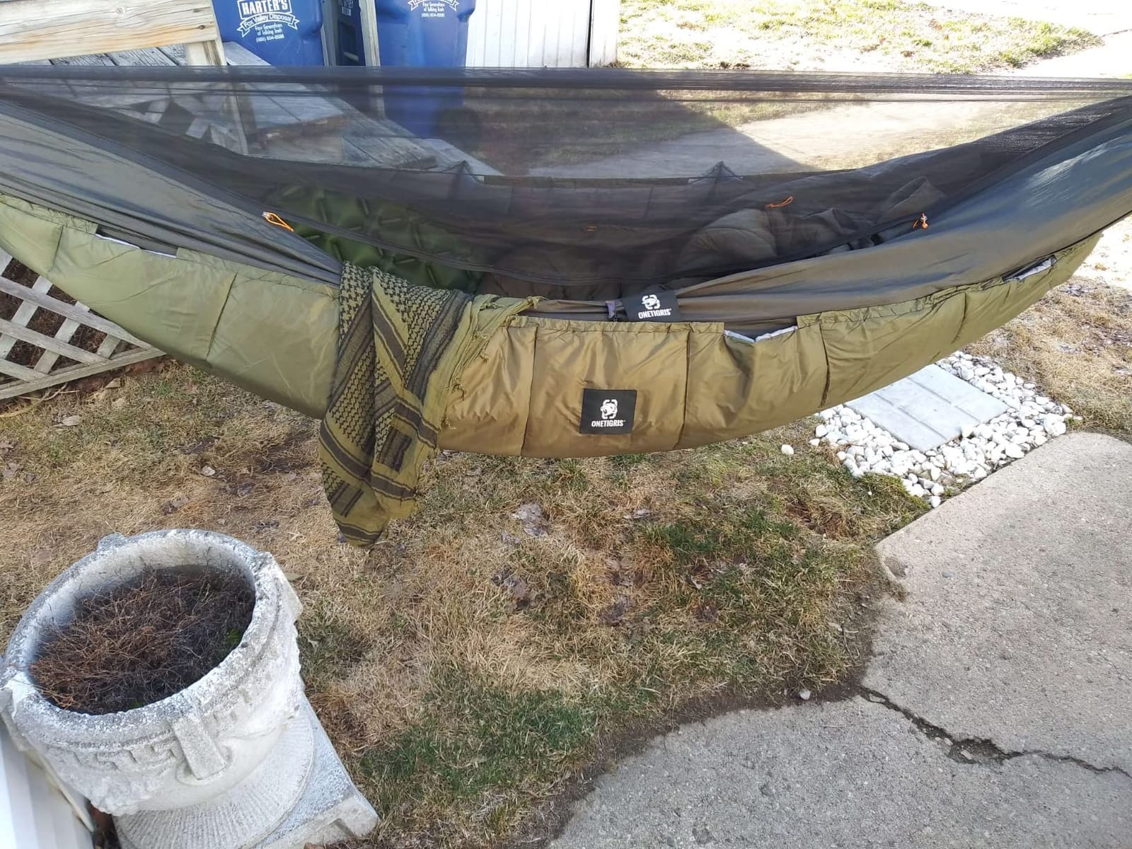 OneTigris KOMPOUND Camping Hammock with Net & Inner Thermal Layer | Easy Setup, Lightweight & Comfortable, with Tree Friendly Straps for Backpacking, Camping, Hiking, Travel customer photo 1