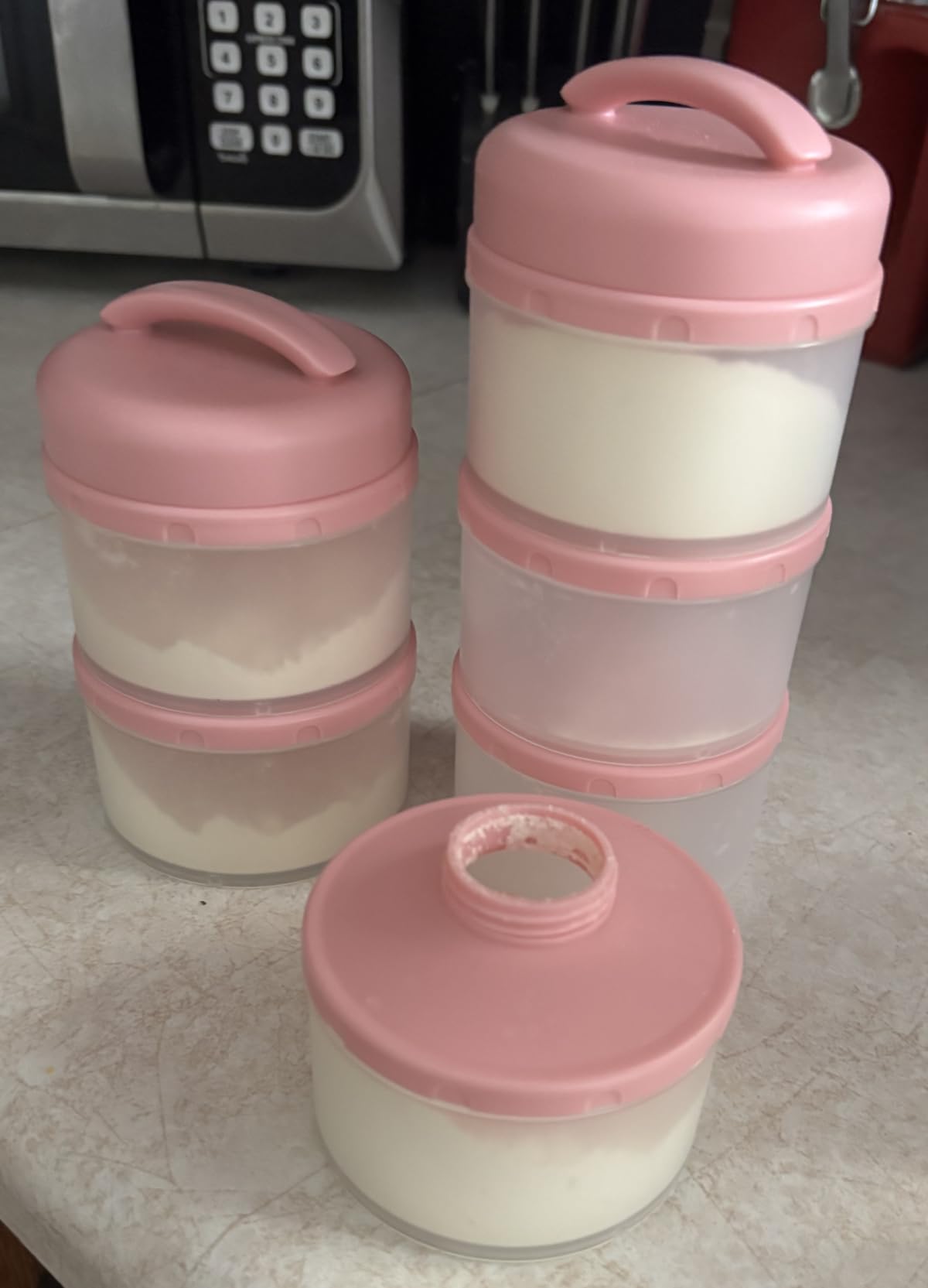 Termichy Stackable Formula Dispenser Portable: Milk Powder Container to go customer photo 1