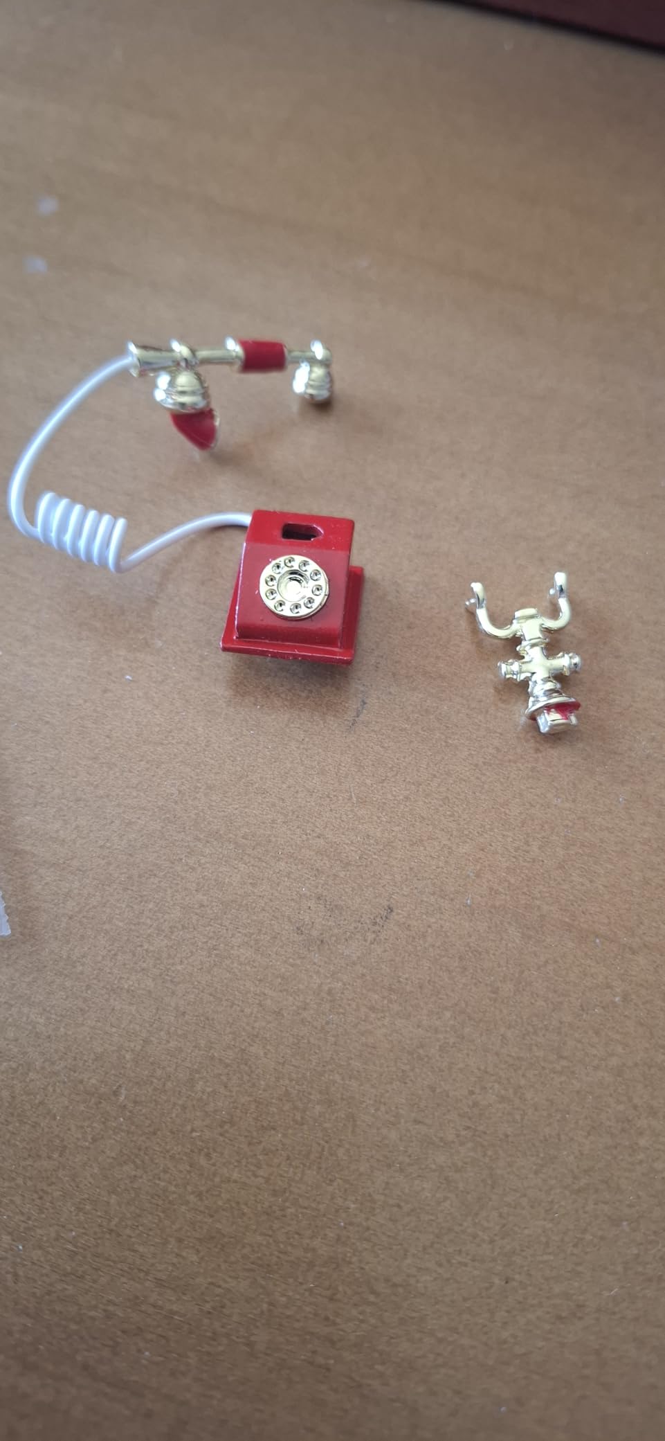 Dollhouse Miniatures 1 12 Scale Vintage Telephone Desk Accessories Decor customer photo 2