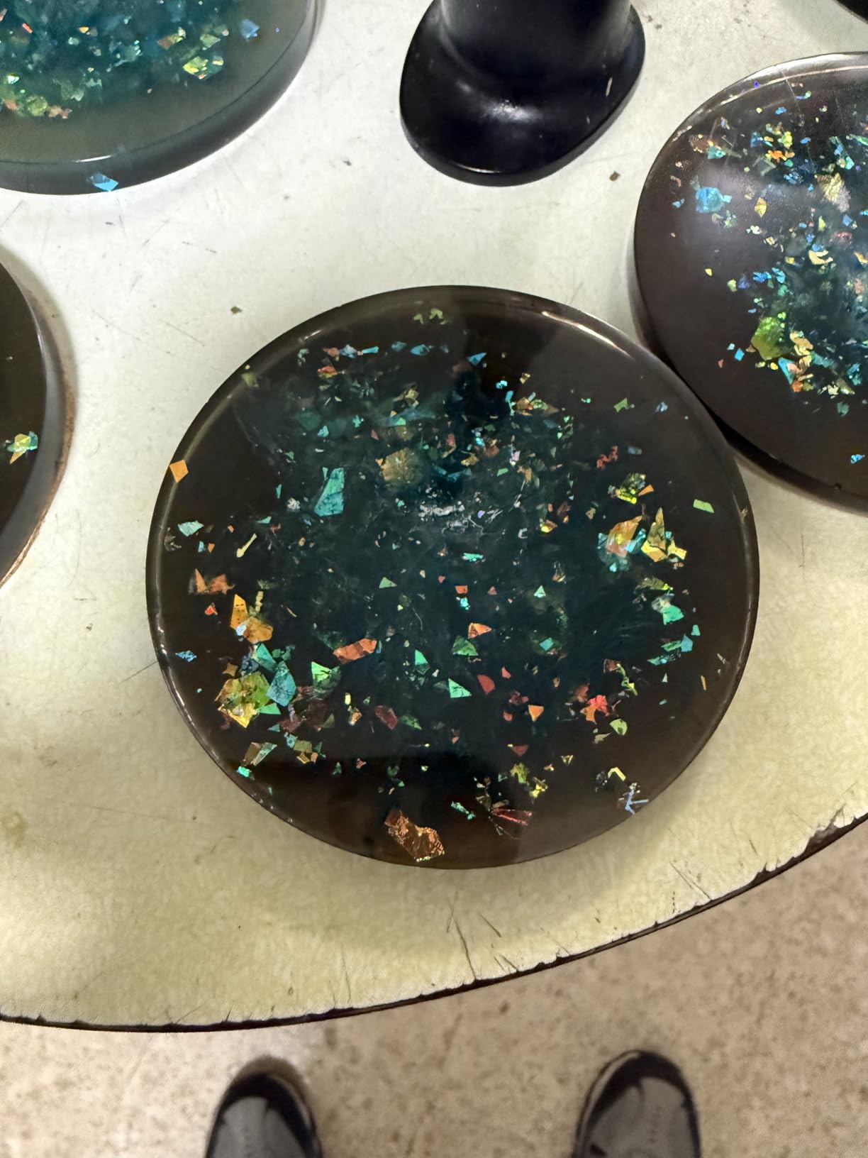 LET'S RESIN 18 Pcs Coaster Resin Molds Silicone - with Round Square Octagon Shape Holder Molds for Epoxy Resin, DIY Art Craft Cup Mats customer photo 1