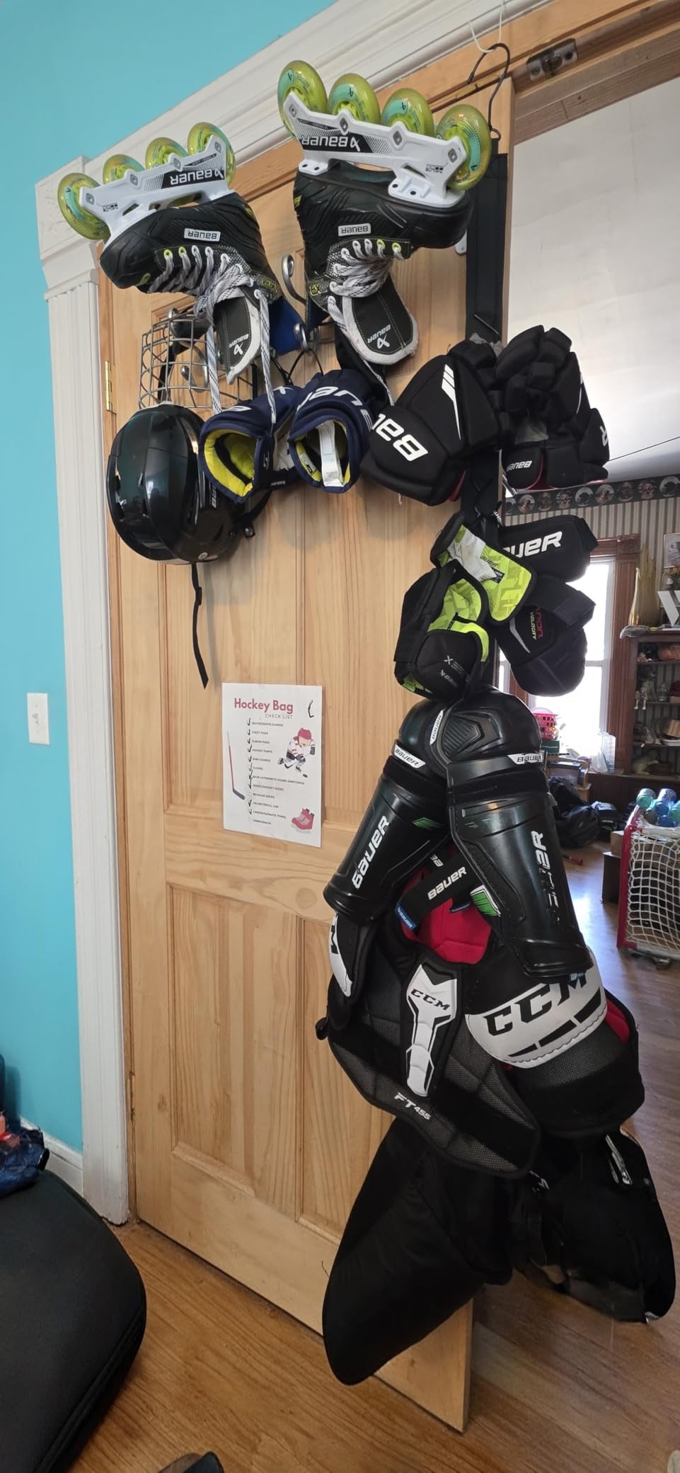 Hockey Hanger Portable Hanging Drying Rack Hockey Gifts 5 Hooks customer photo 1