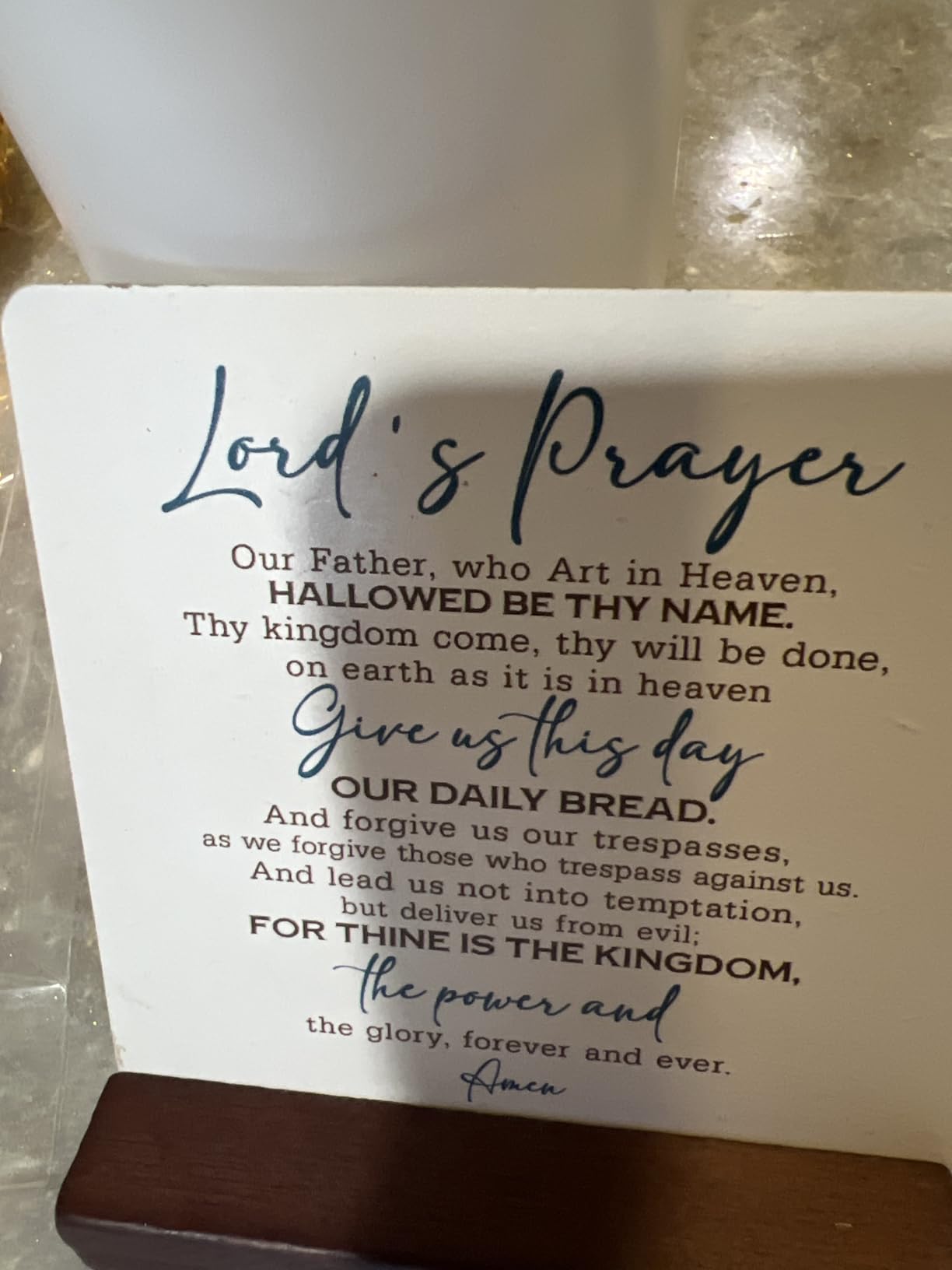Thank You Wood Plaque Gift, It Takes A Village Thank You for Being A Part of Ours, Plaque with Wooden Stand, Meaningful Wood Sign Plaques Gifts, Child Care Worker Gift customer photo 1