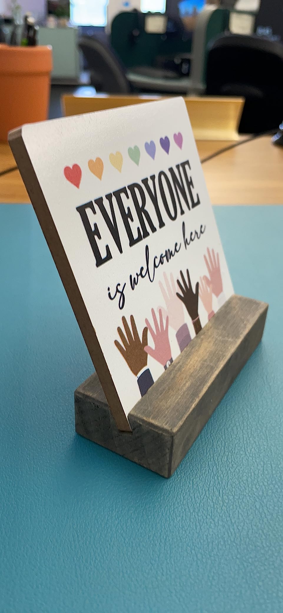 Thank You Wood Plaque Gift, It Takes A Village Thank You for Being A Part of Ours, Plaque with Wooden Stand, Meaningful Wood Sign Plaques Gifts, Child Care Worker Gift customer photo 2