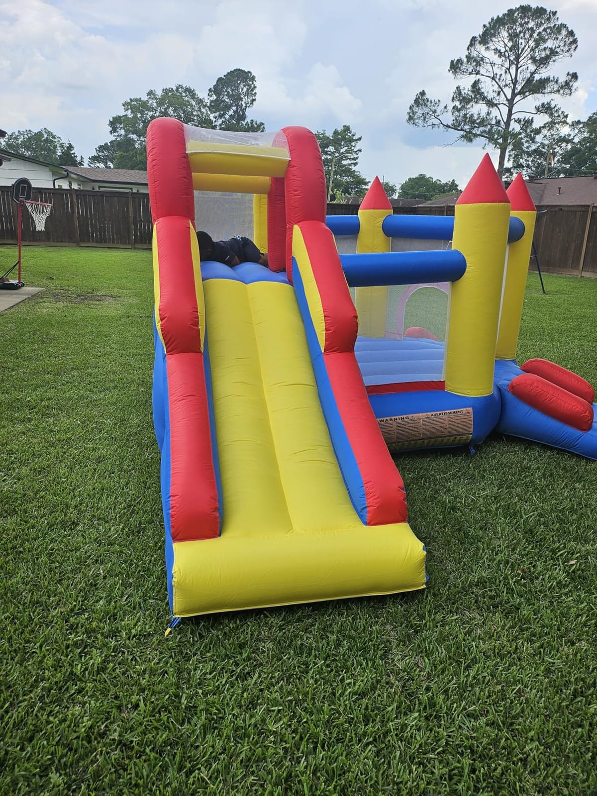 Umbalir Bounce House with 3 Slides & Extra Wide Double Climb Wall customer photo 1