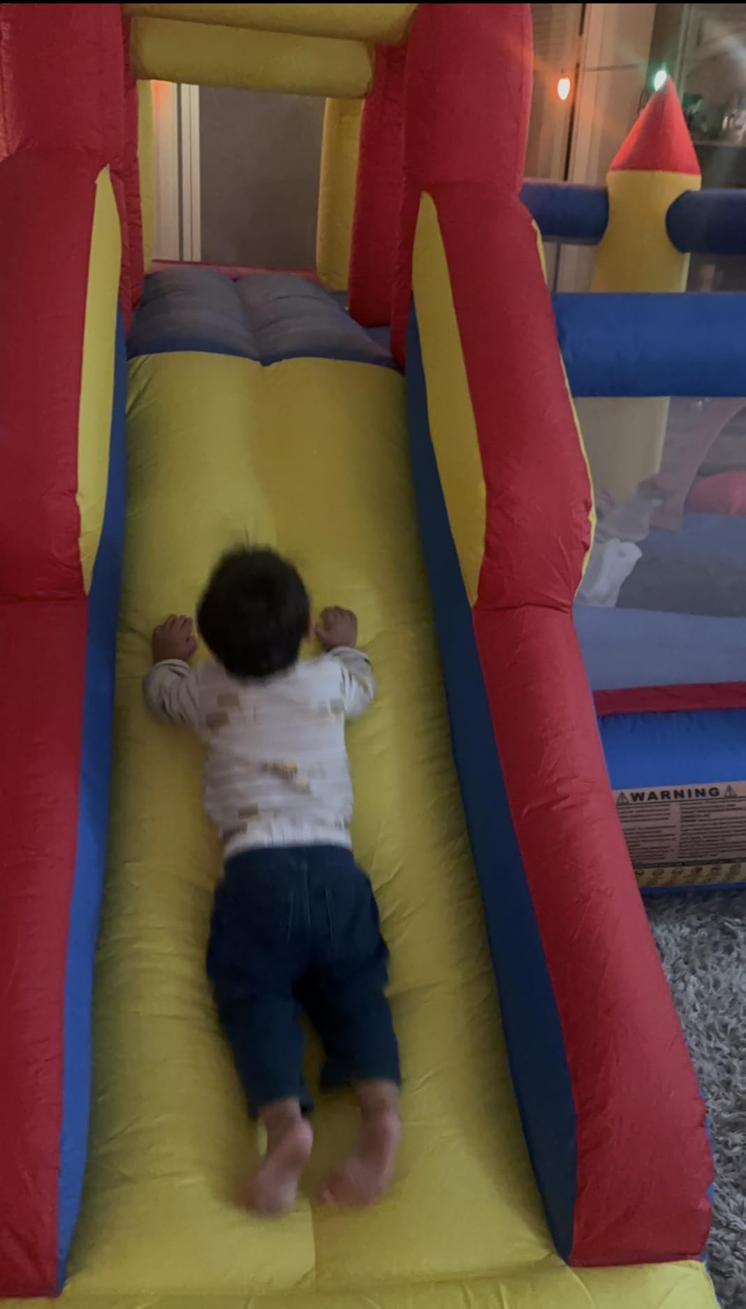 Umbalir Bounce House with 3 Slides & Extra Wide Double Climb Wall customer photo 2