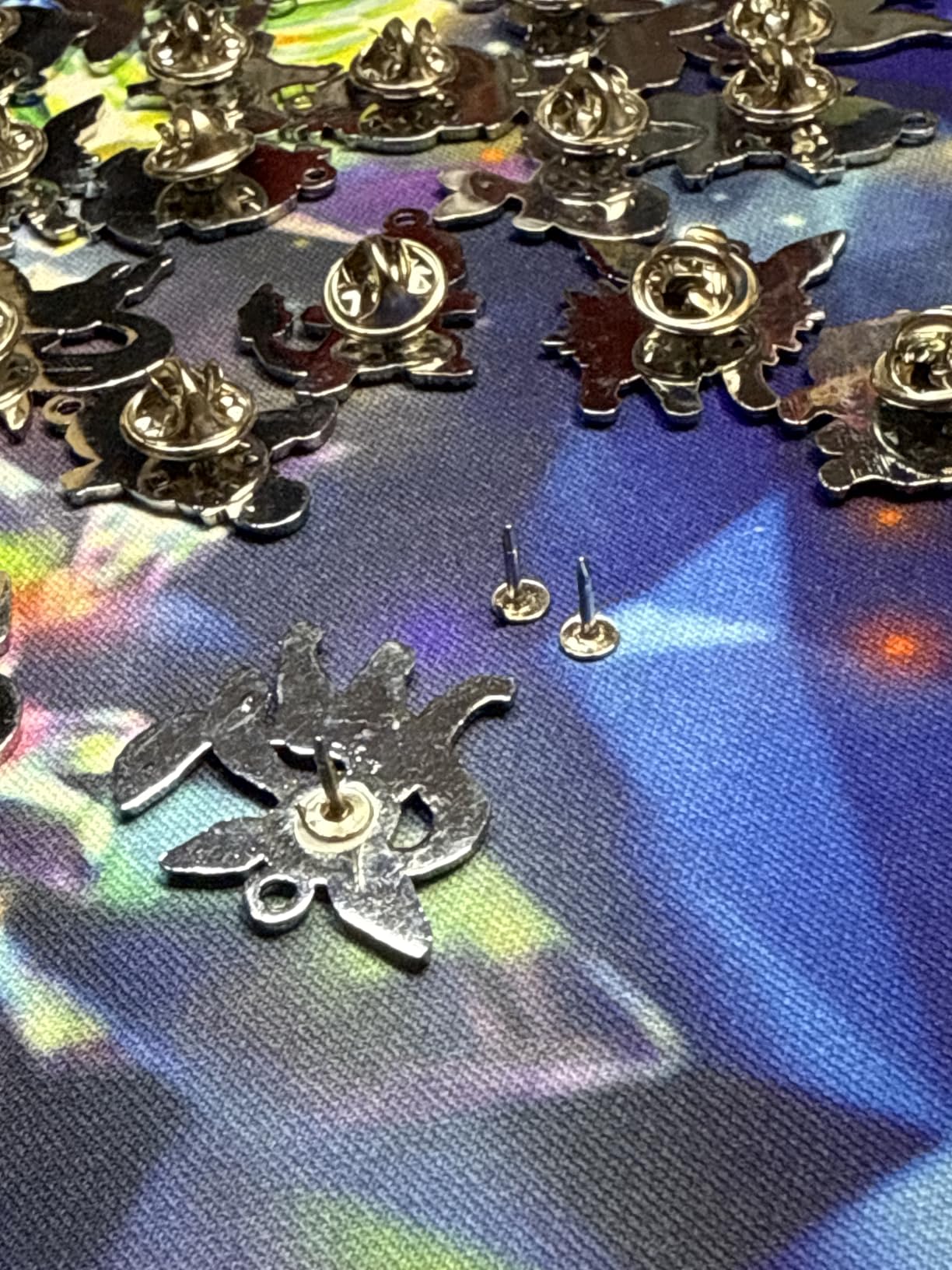 50 Pairs Metal Pin and Locking Pin Back for DIY Lapel Enamel Making customer photo 2