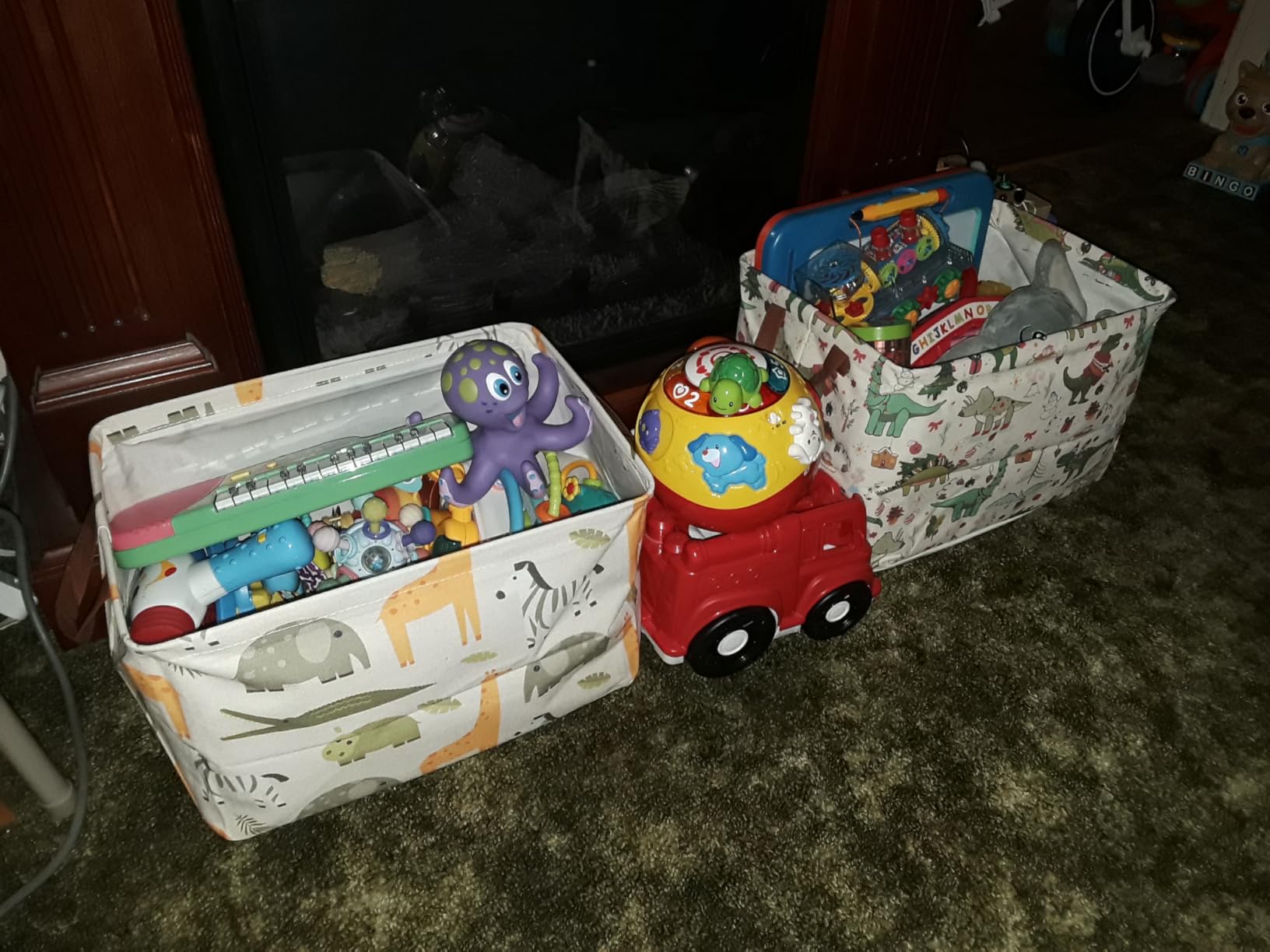 NTAOHAMPER Rectangular Storage Basket, Books Box, Gift Basket, Room Decor(Animal) customer photo 1