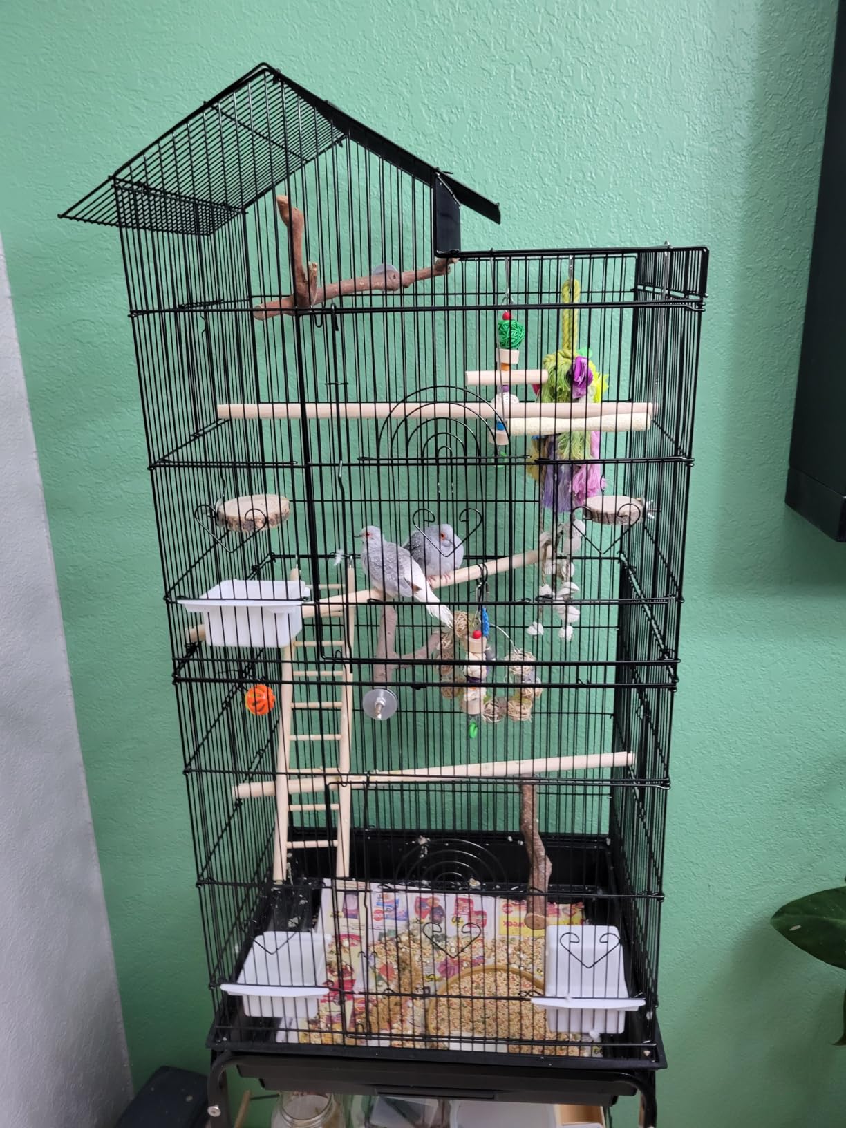 YITAHOME 62 inch Metal Bird Cage, Large Parakeet Cages customer photo 1