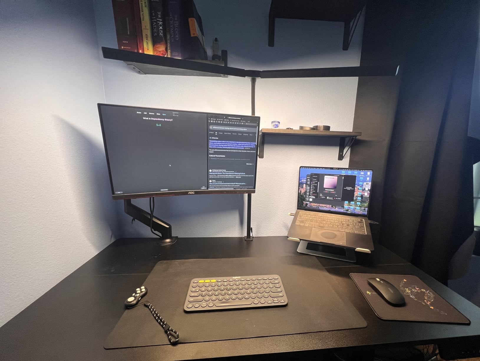 Pzloz LED Desk Lamp for Office Home - Eye Caring Architect Lamp with Clamp, Dual Screen Computer Monitor Light customer photo 2