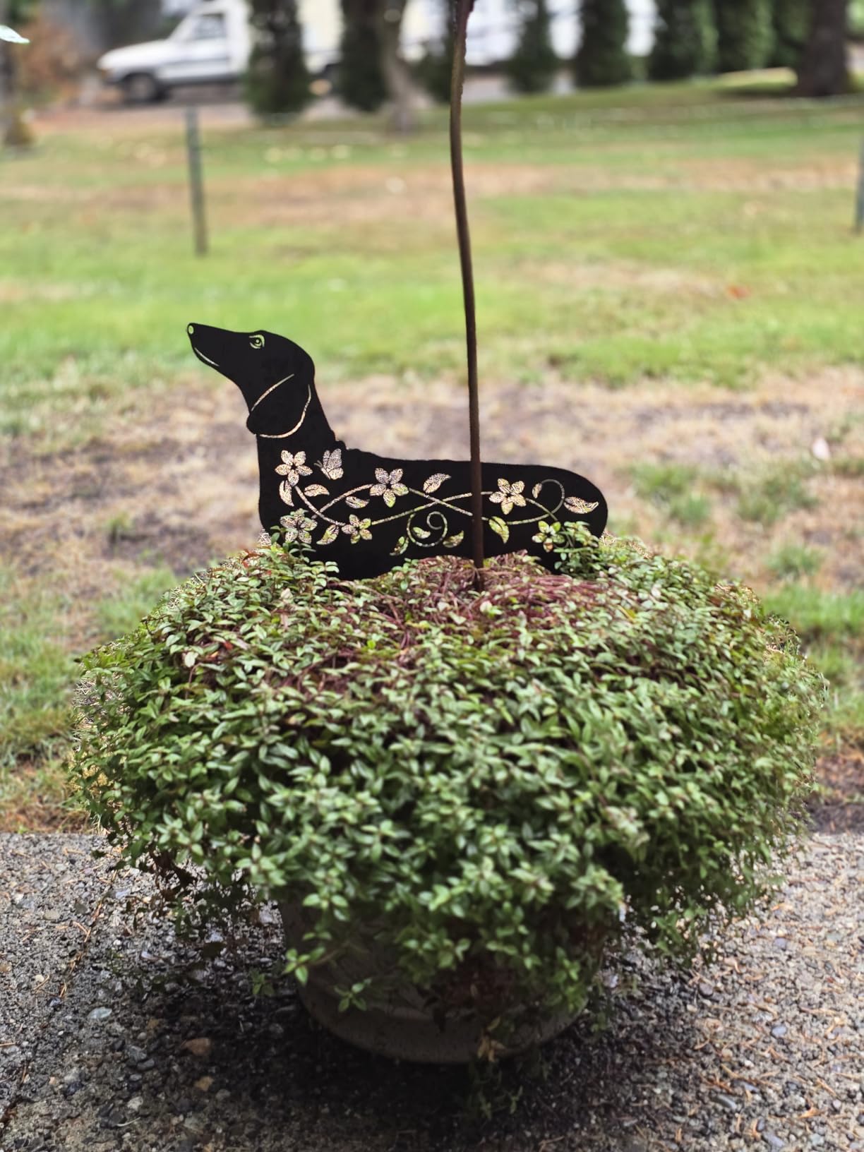 Metal Bunny Garden Decor Rabbit Yard Art Stake Outdoor Lawn Decor | 17