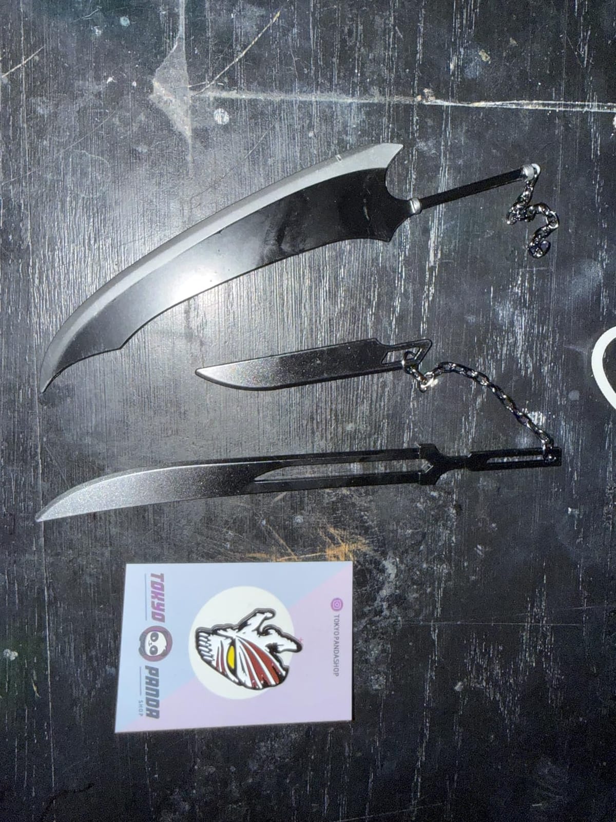 Ichigo Zangets Keychain - Bankai Tensa Zangetsu and Dual Zangets Blades - Halloween Anime Gifts for Men and Fans customer photo 1